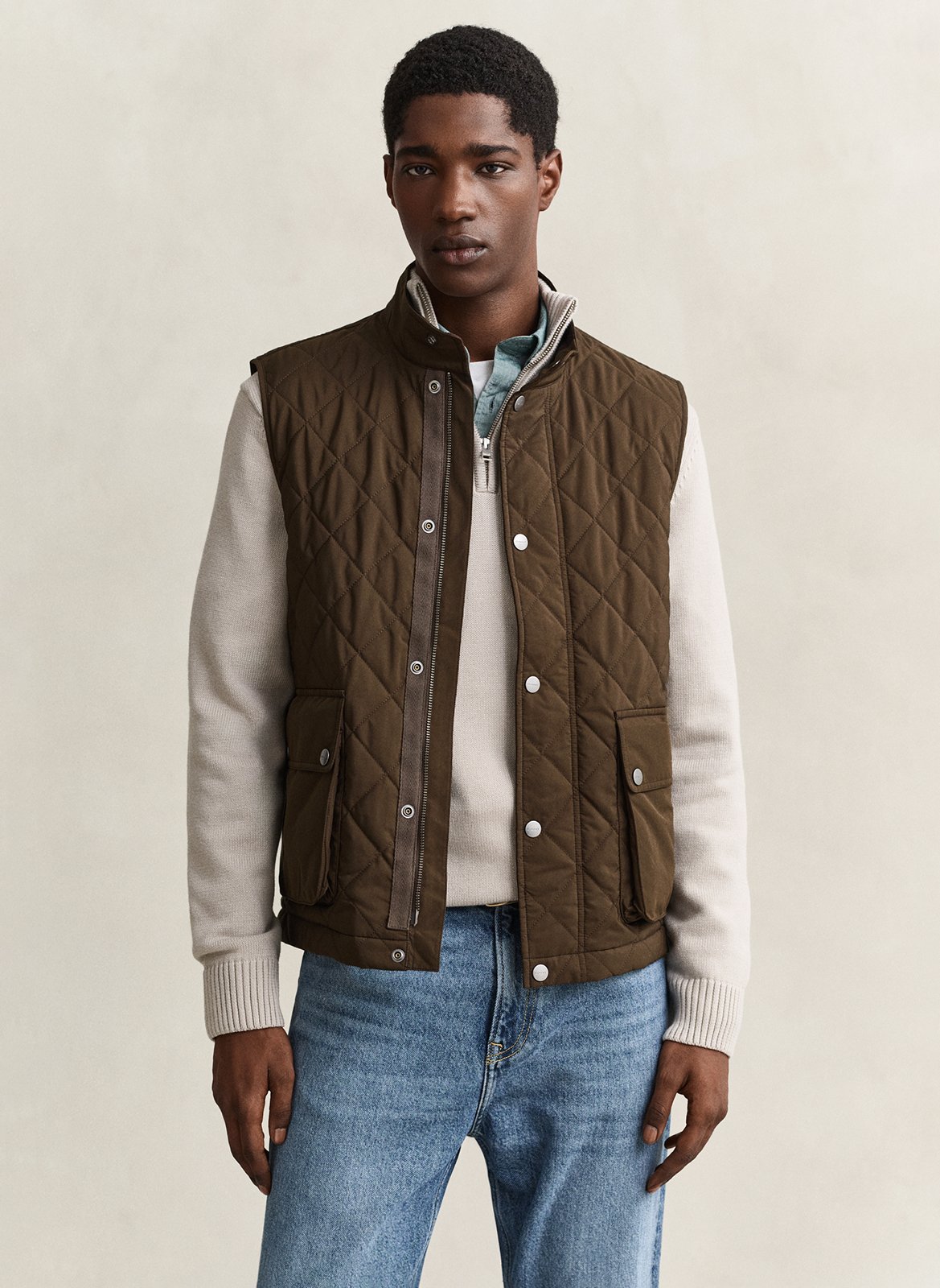 Steppweste GANT Braun