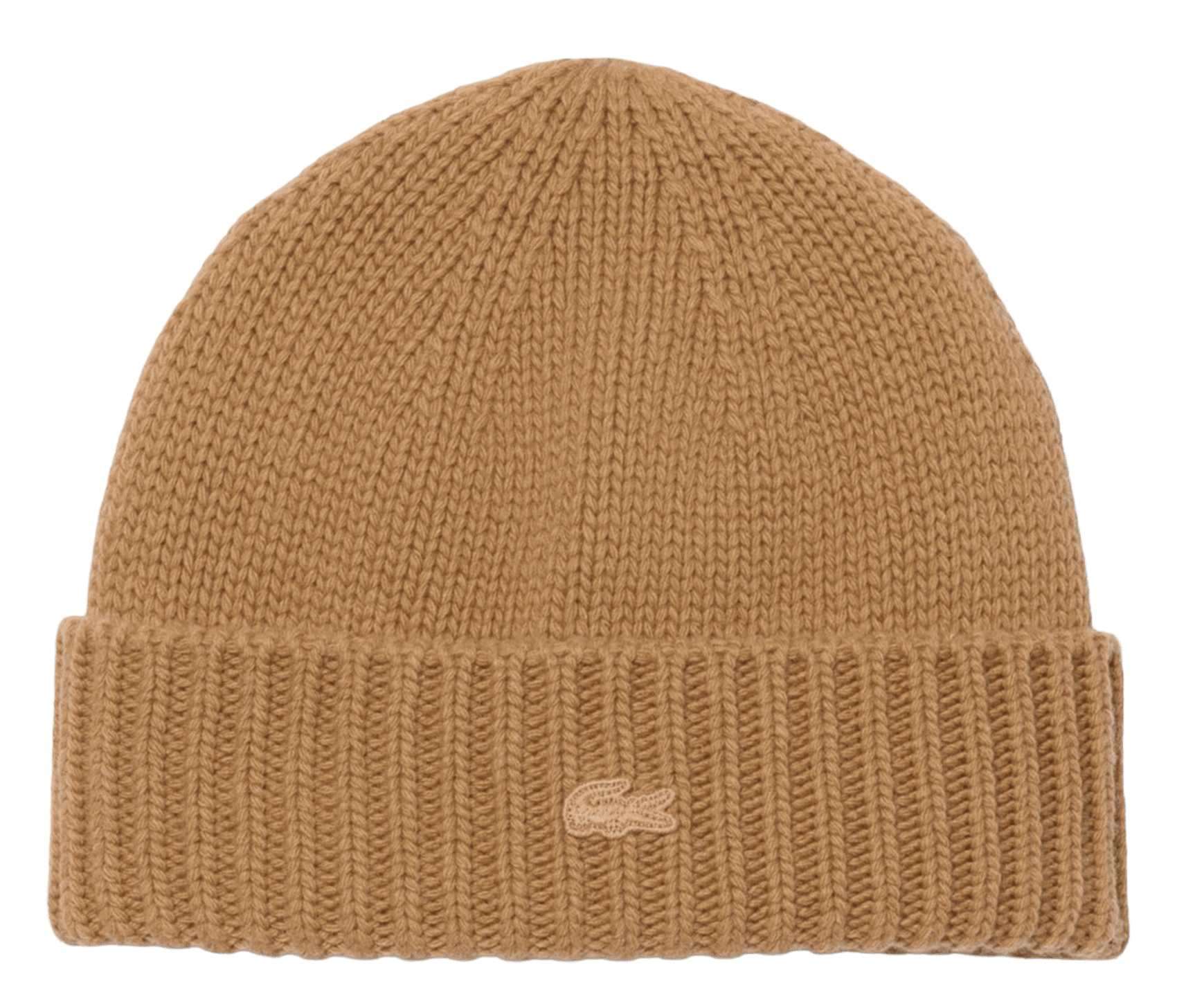 Bonnet en laine LACOSTE Marron