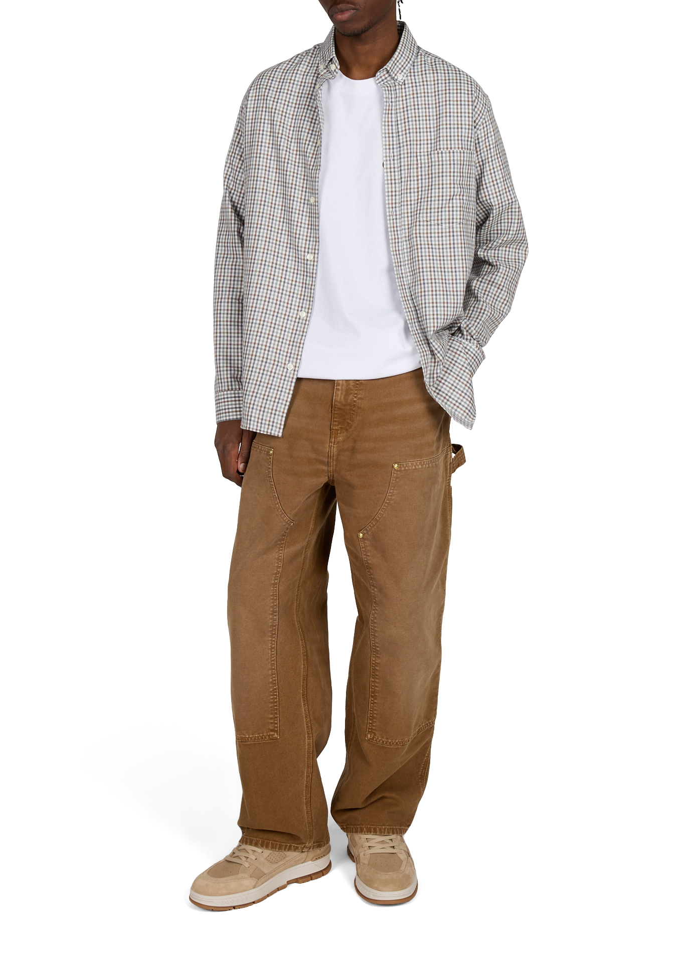 Straight-cut shirt in Inel-D cotton AU PRINTEMPS PARIS Beige