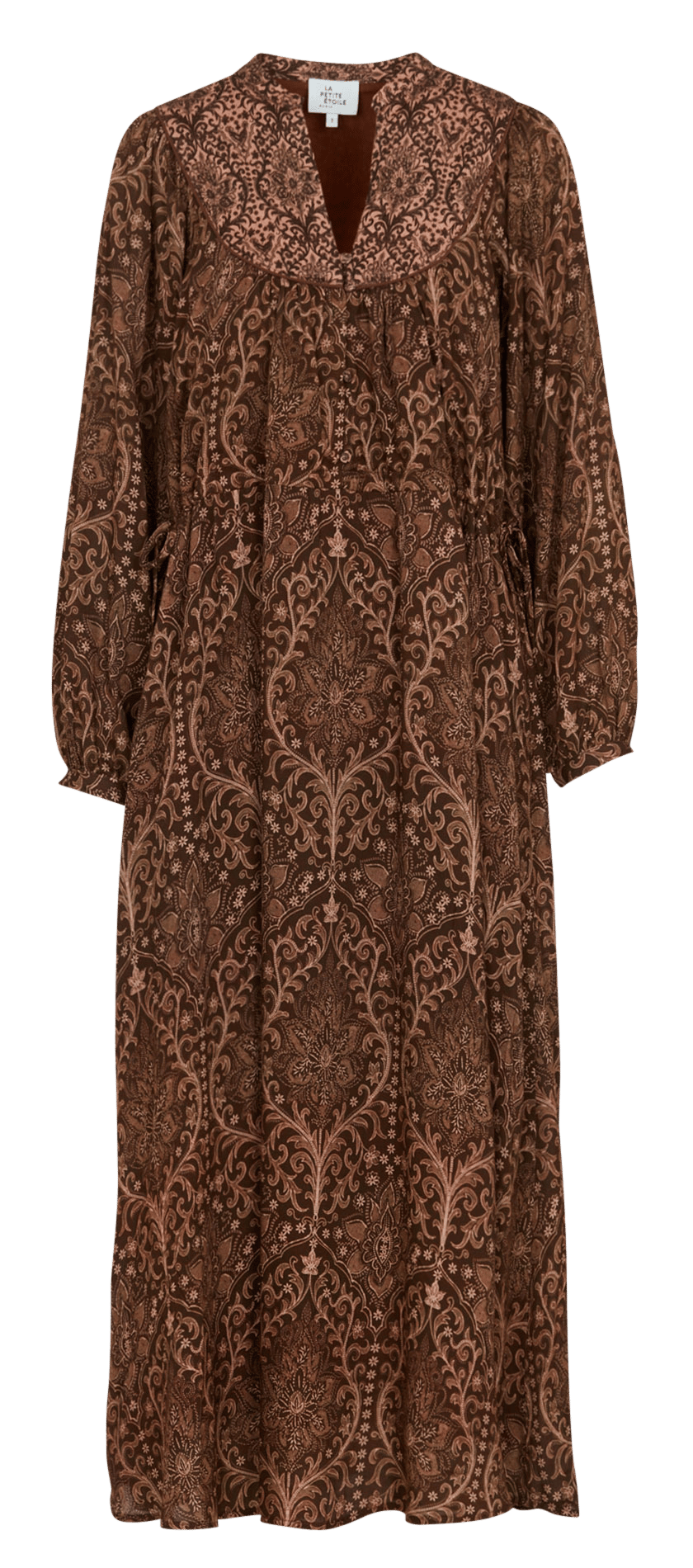Long straight printed dress LA PETITE ETOILE Multicolored