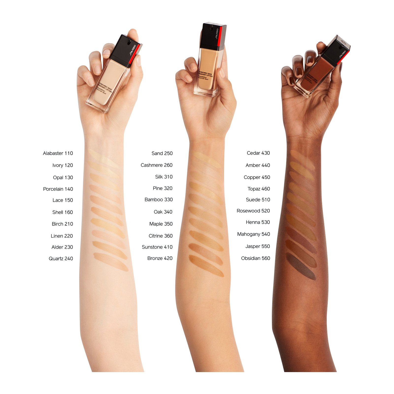 RADIANT LIFTING Fond de Teint SPF 30 SHISEIDO 560 - obsidian