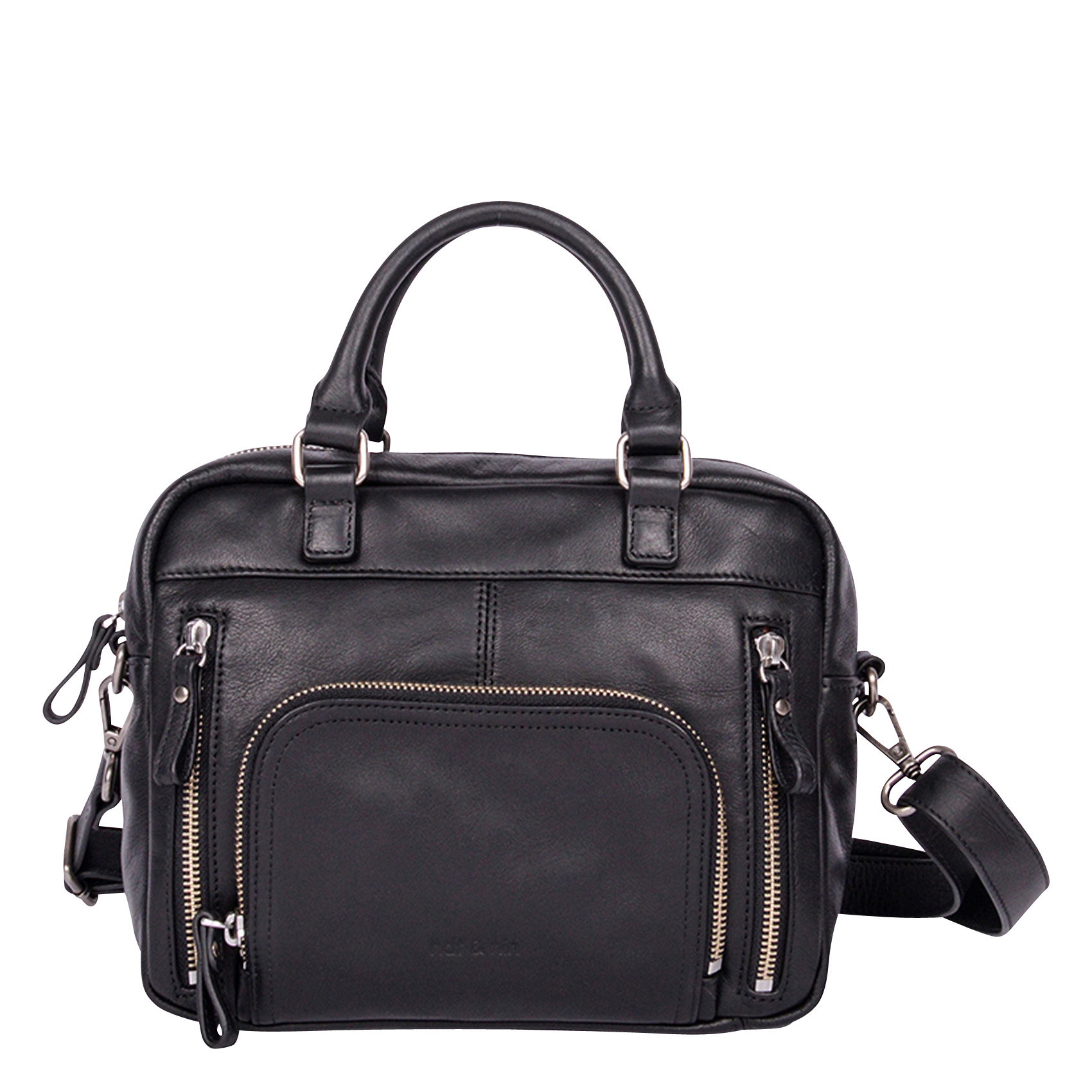 Sac à main multipoches en cuir NAT & NIN