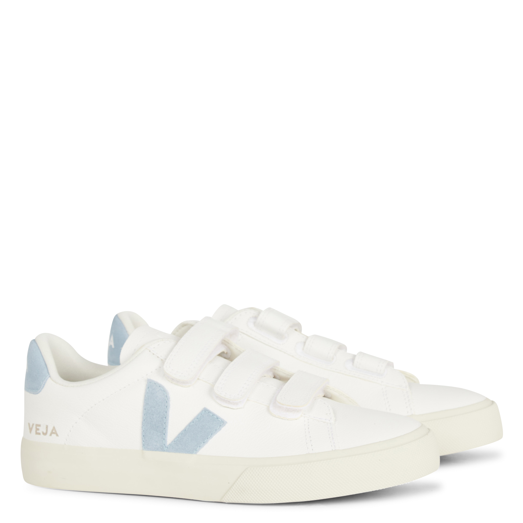 Niedrige Ledersneaker VEJA Weiss