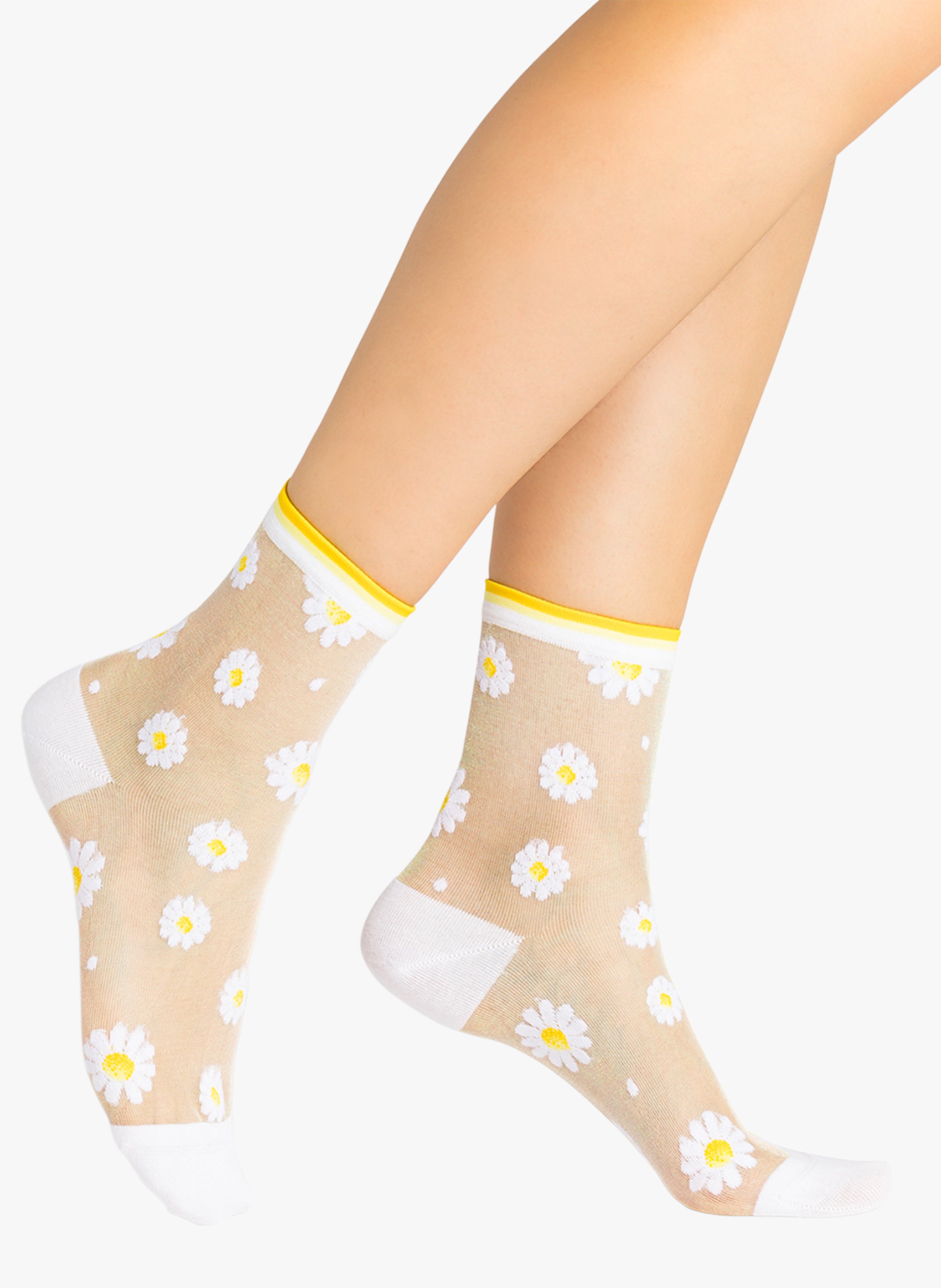 Chaussettes 2025 transparentes motif