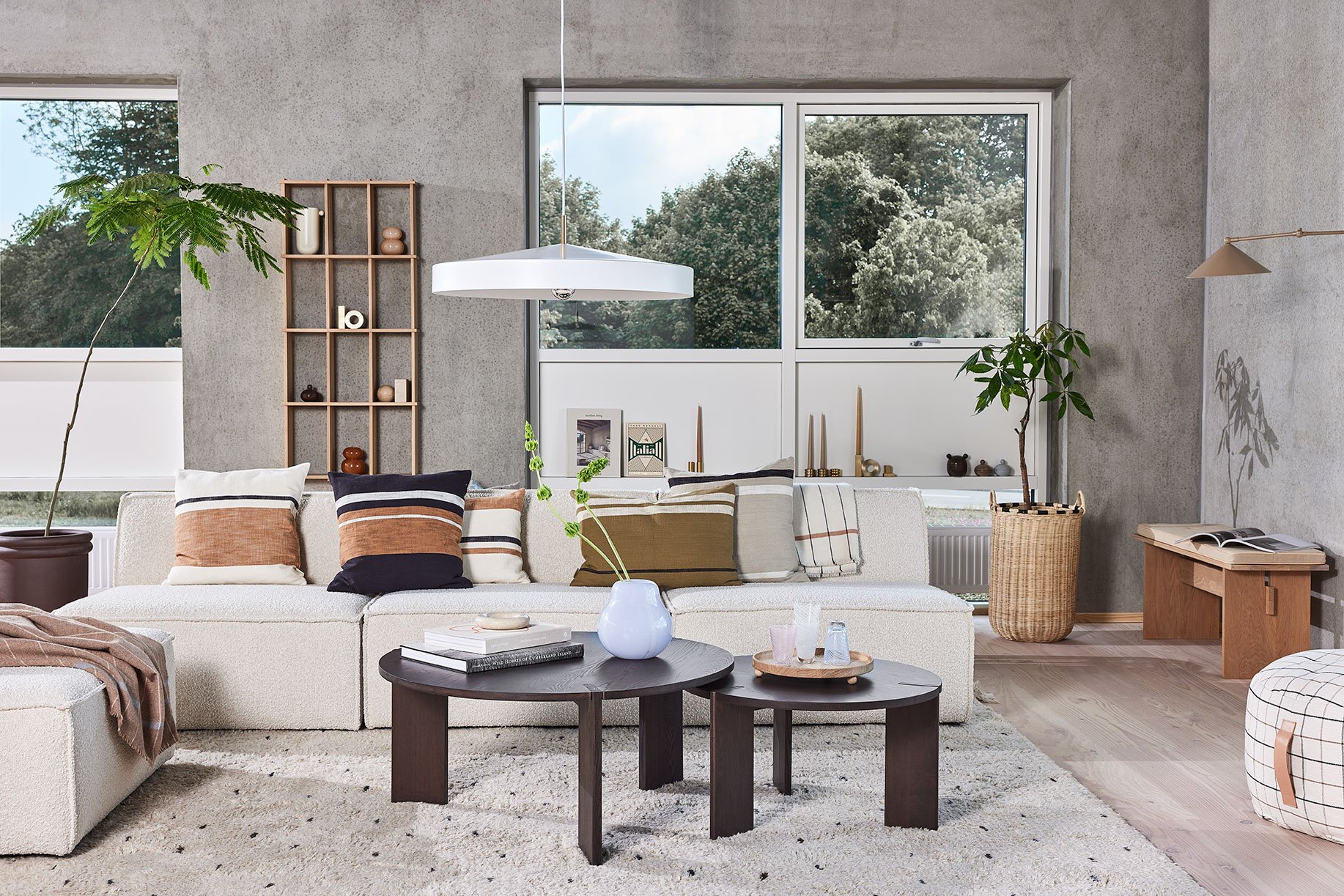 Square cotton cushion OYOY LIVING DESIGN Brown