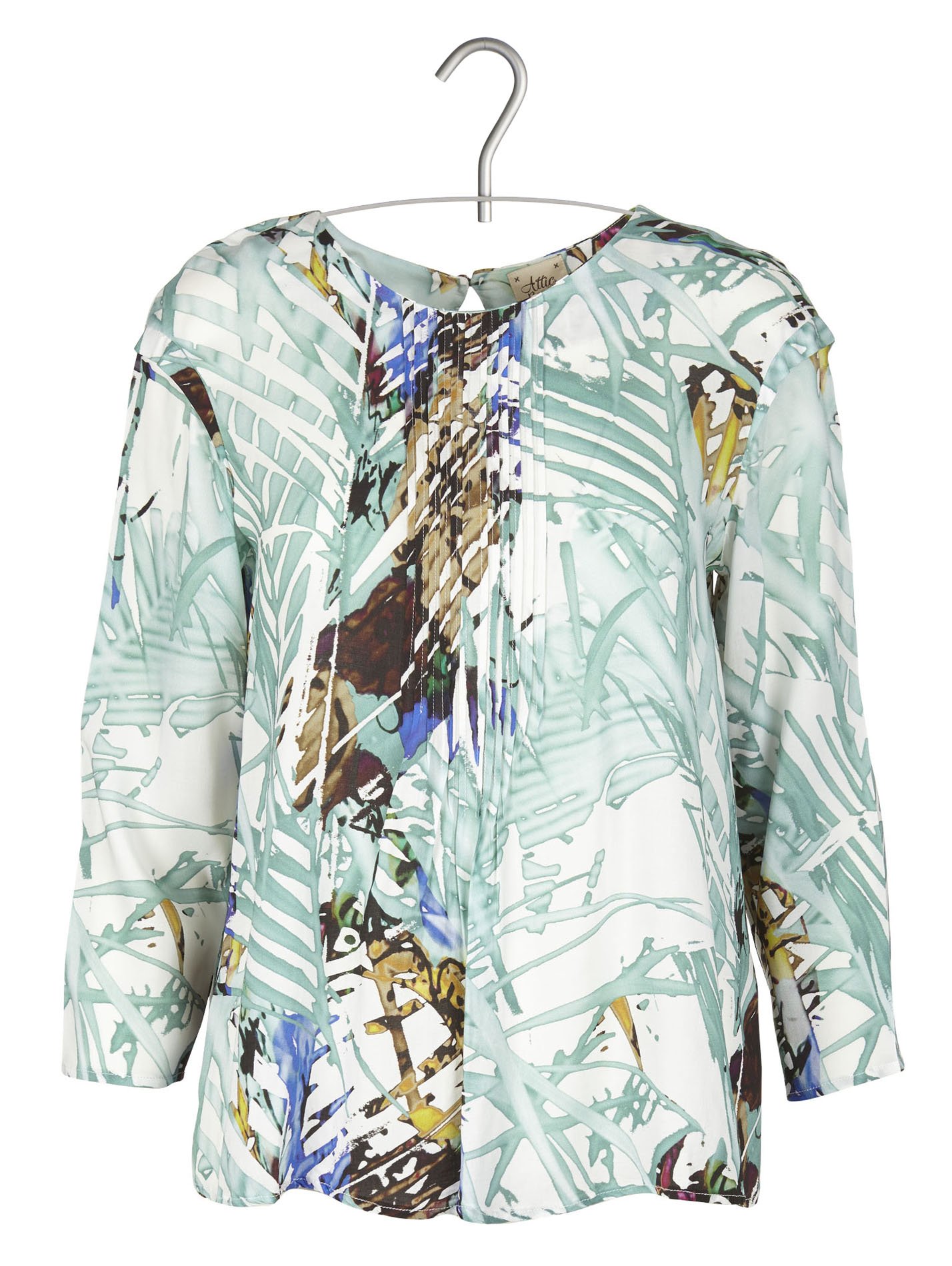 Printed top ATTIC AND BARN Beige