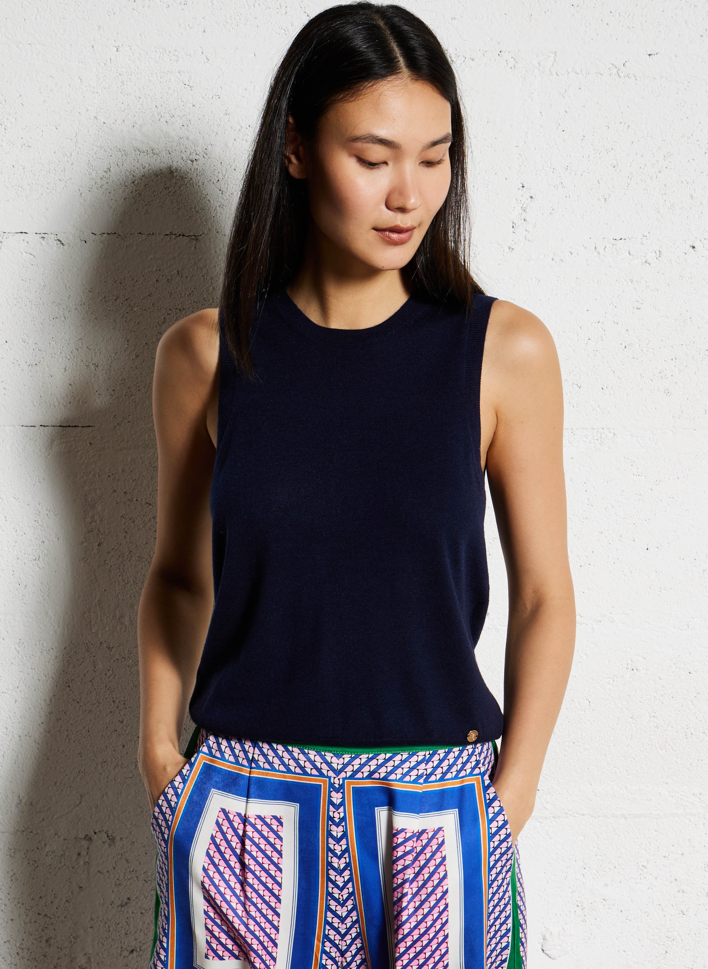 Pull sans manches ample  LA PETITE ETOILE Bleu