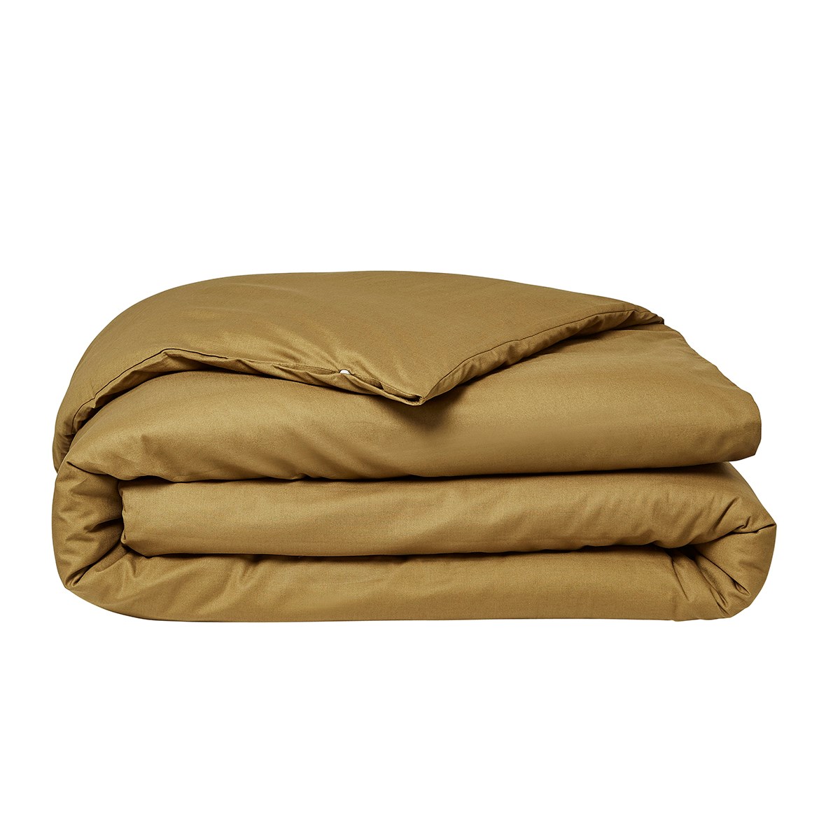 Organic cotton plain duvet cover Brown