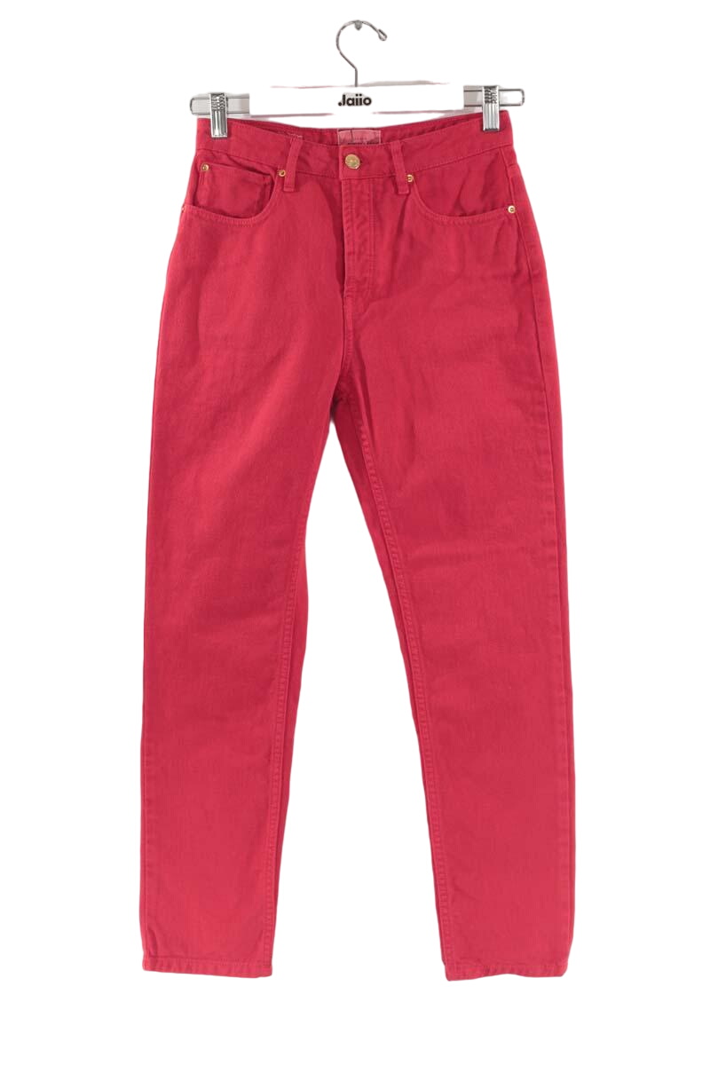 Straight-leg cotton jeans SEZANE - Seconde main Red