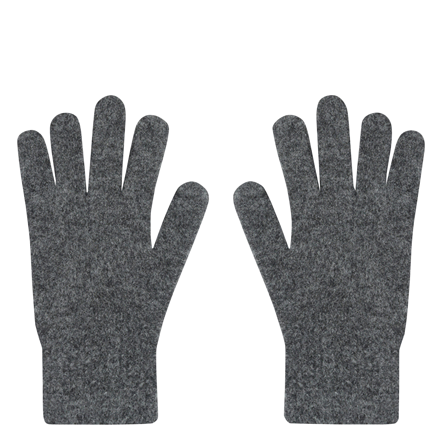 Plain knit gloves GRACE ET MILA Grey