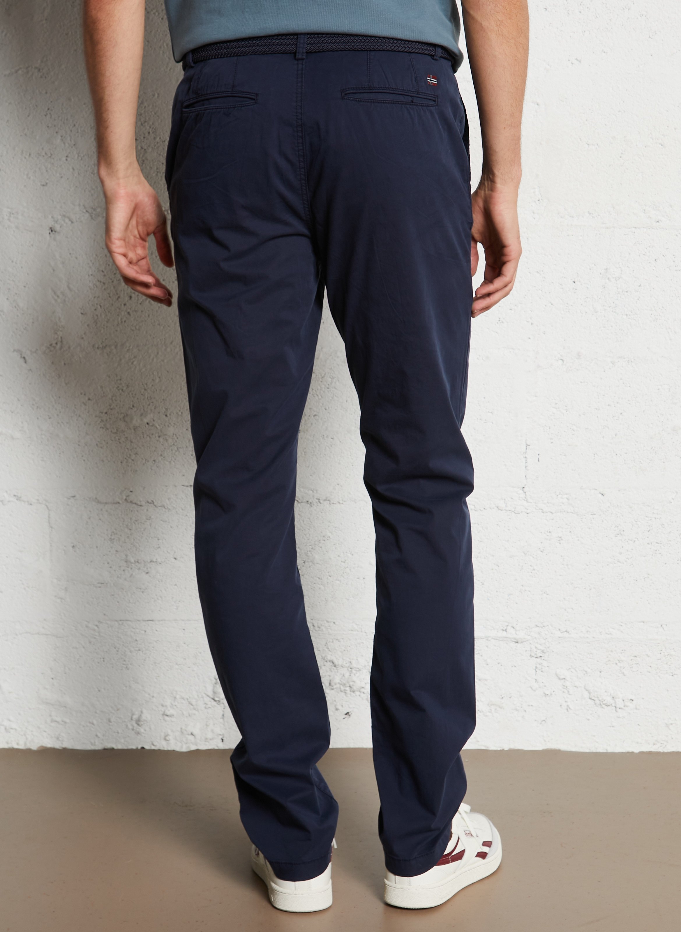 Chino en coton mélangé NAPAPIJRI Bleu