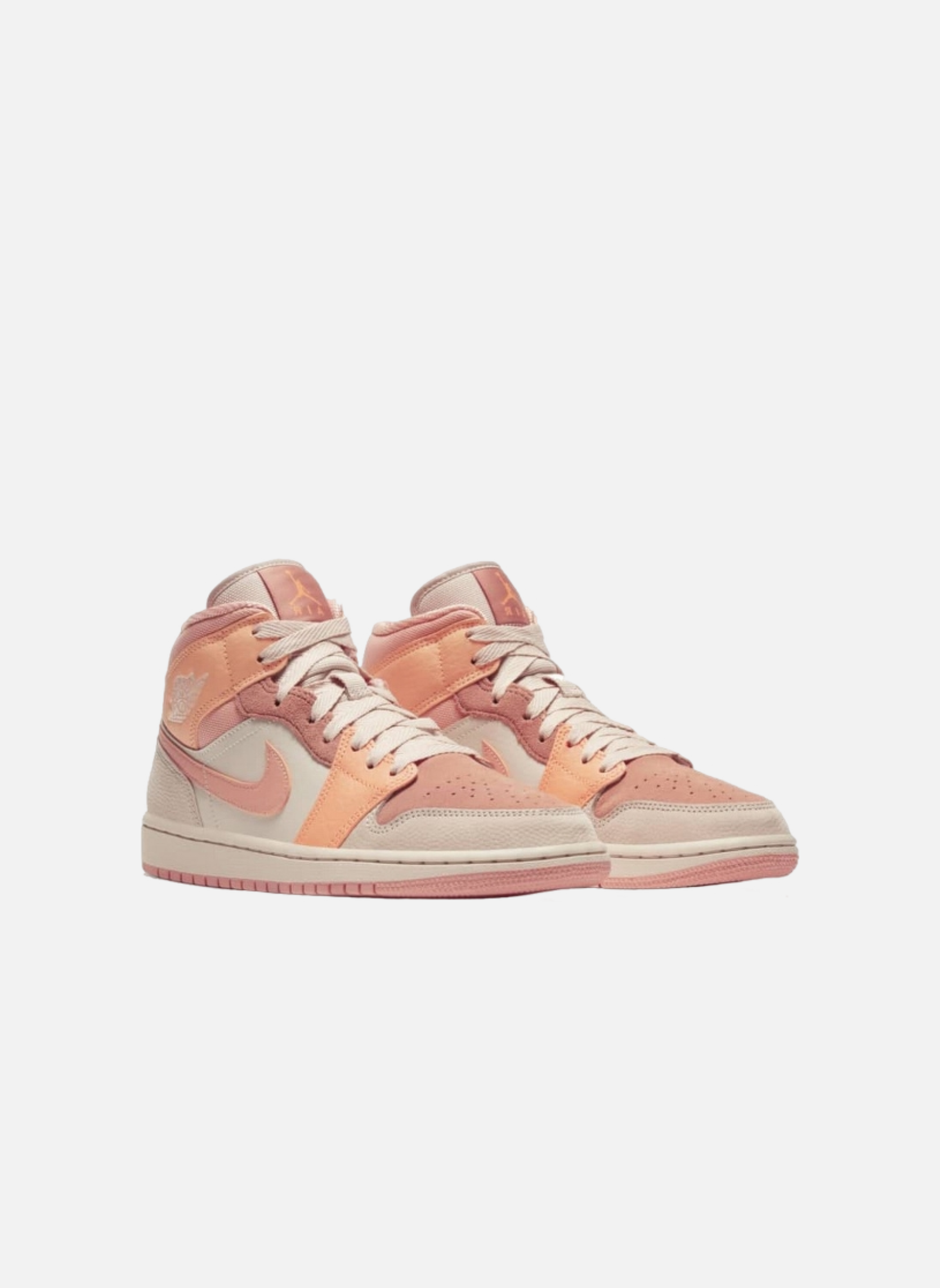 Air Jordan 1 Mid Apricot Orange Orange