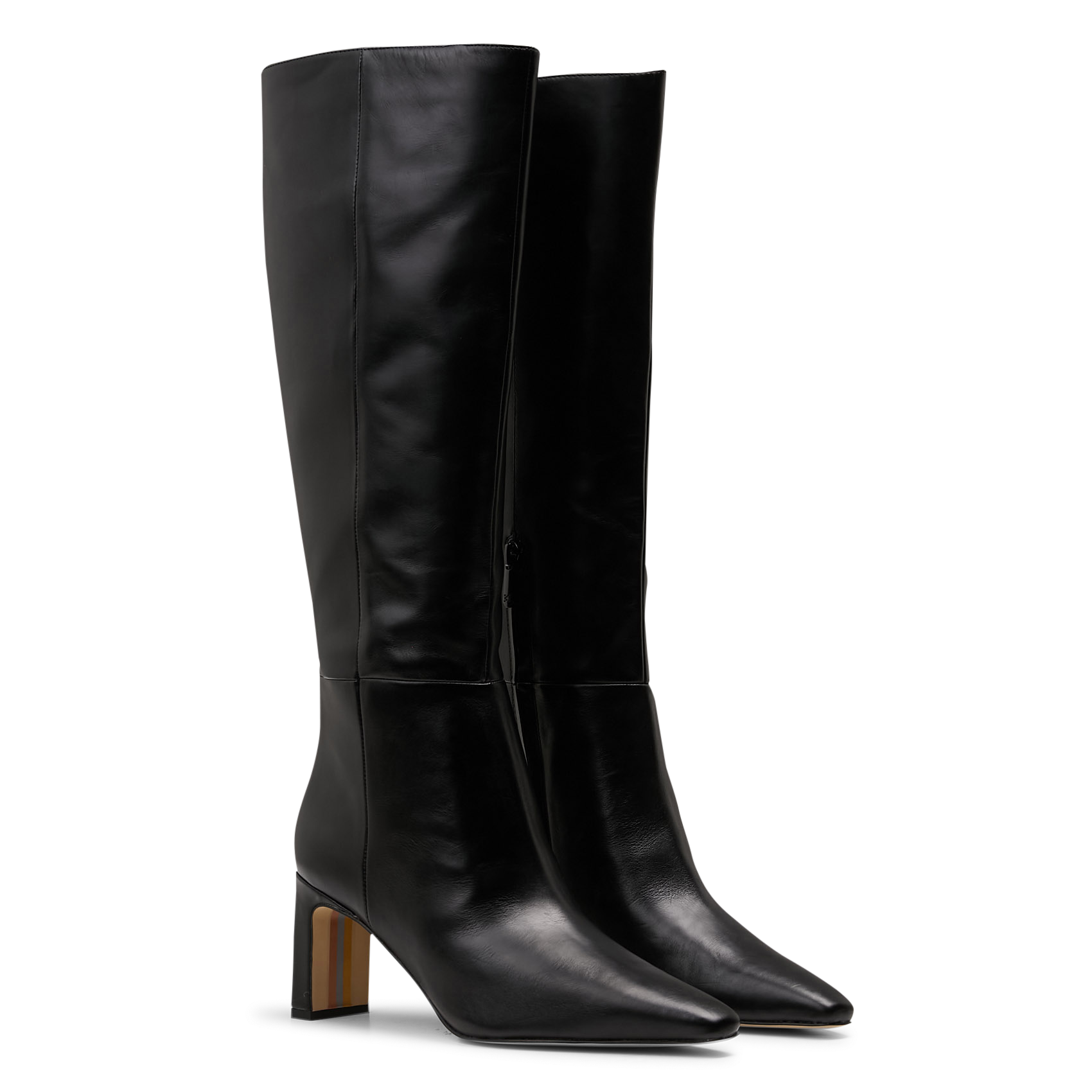 Stiefel aus Leder-Mix SAM EDELMAN Schwarz