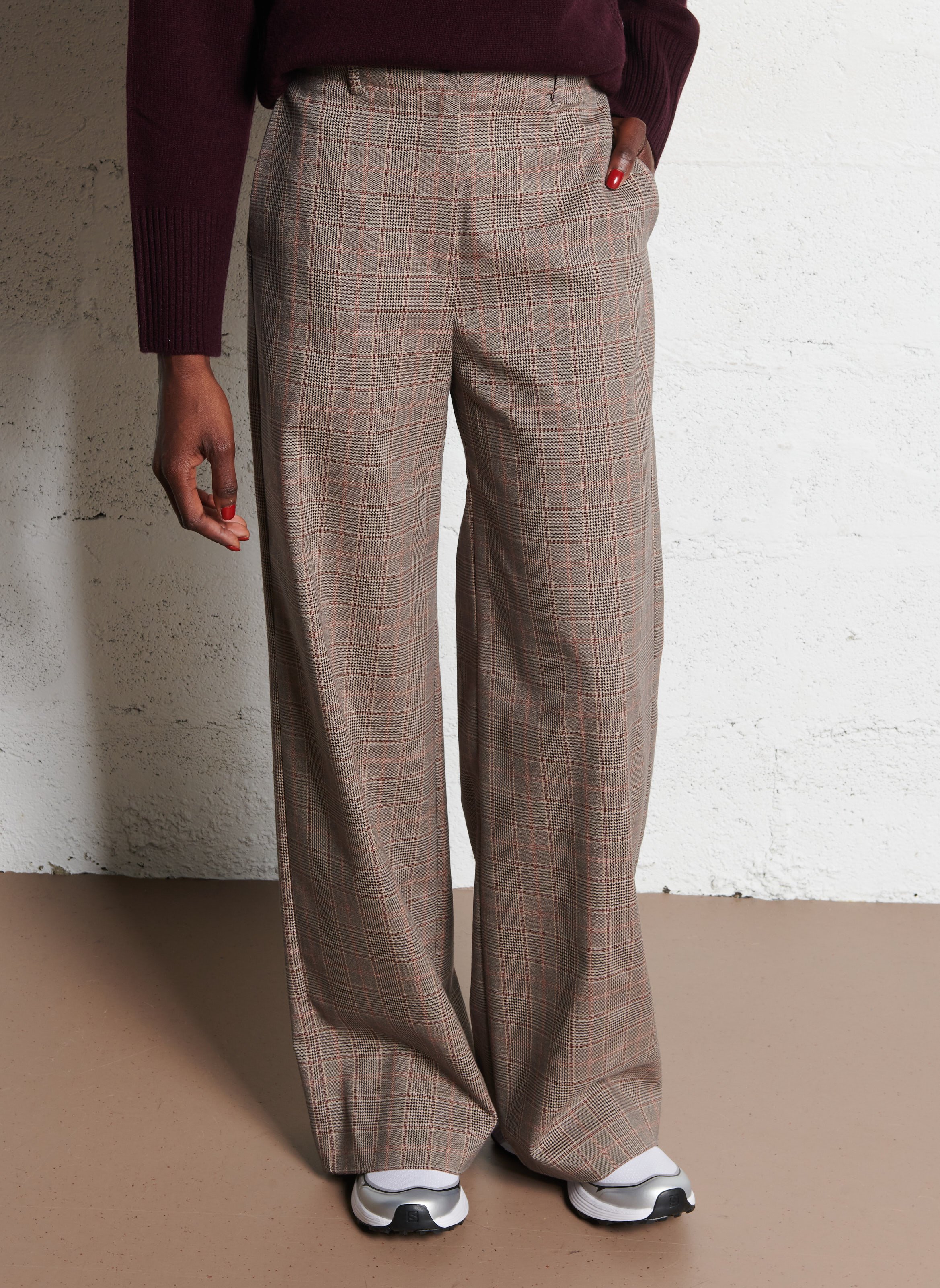 Cotton-blend chinos DES PETITS HAUTS Beige