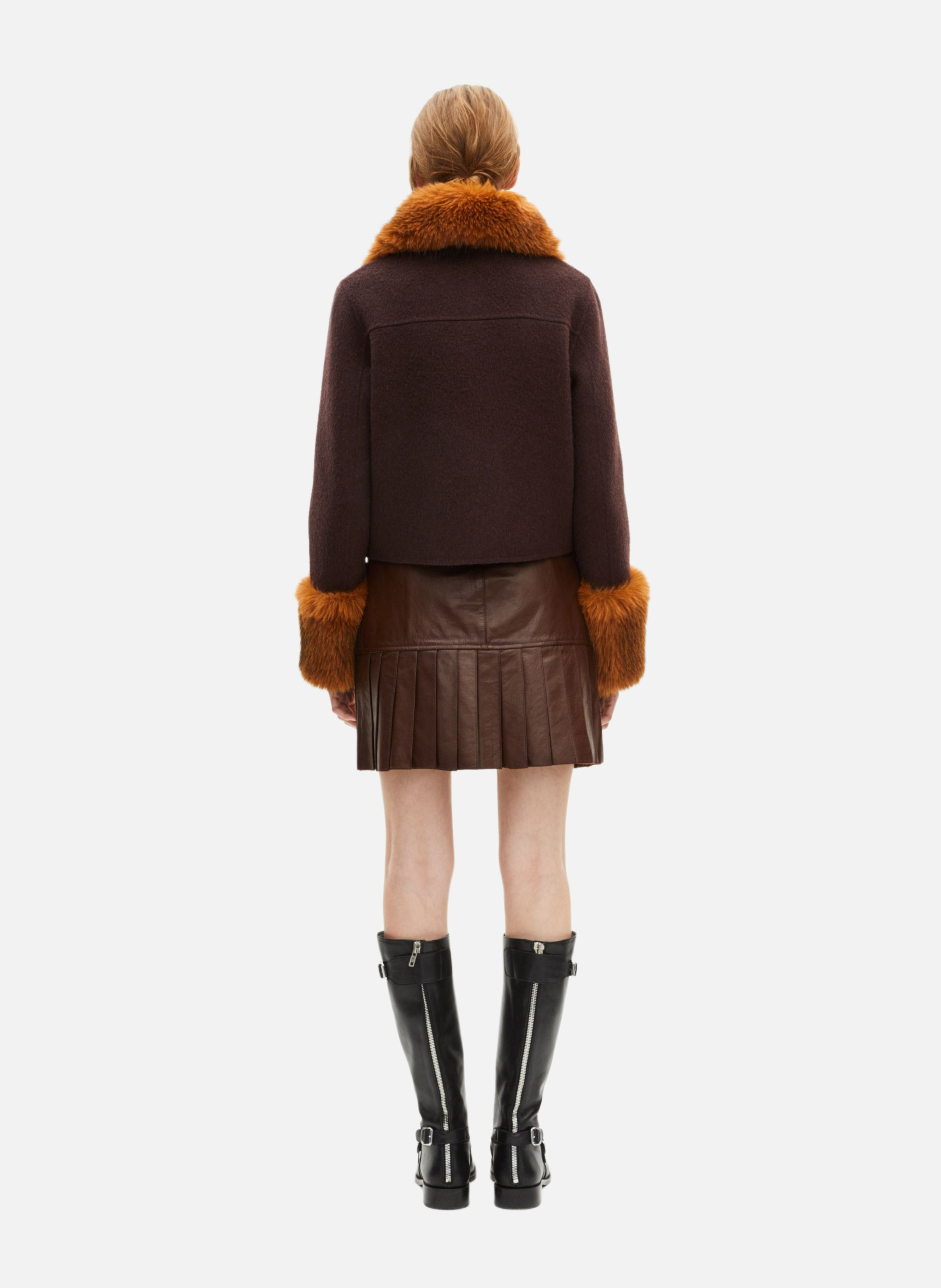 Blouson col sherpa THE KOOPLES Marron