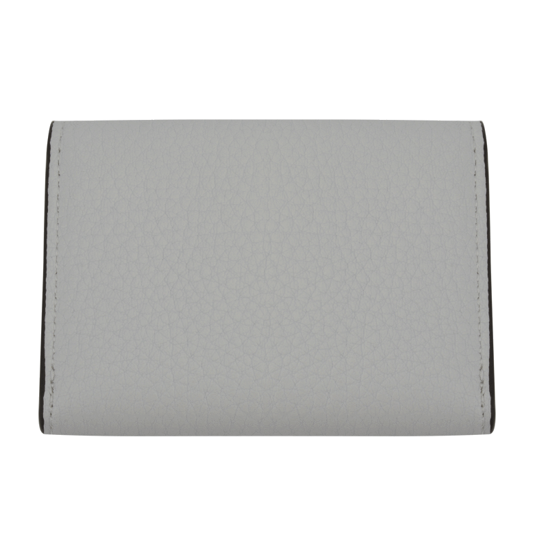 Leather coin purse POURCHET White