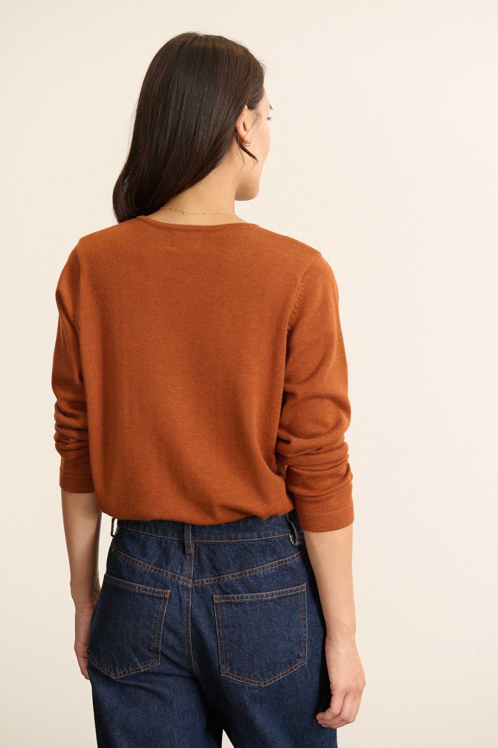 Long-sleeved button-up cardigan GARANCE PARIS Brown