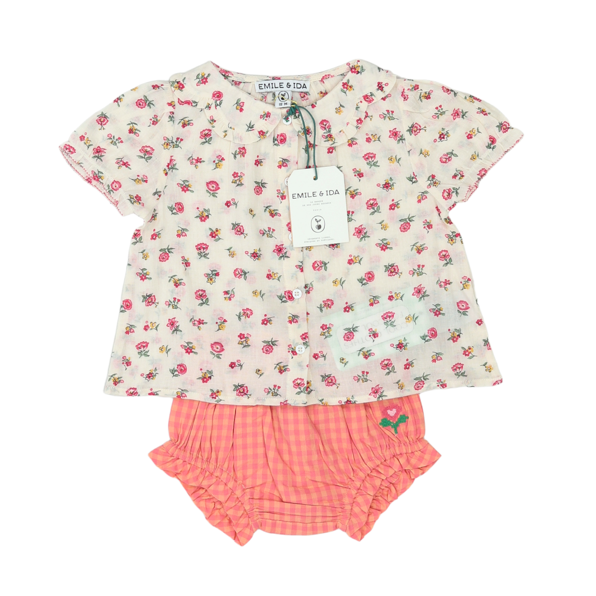 Pink Baby Set - 18 months EMILE ET IDA - SECONDE MAIN Pink
