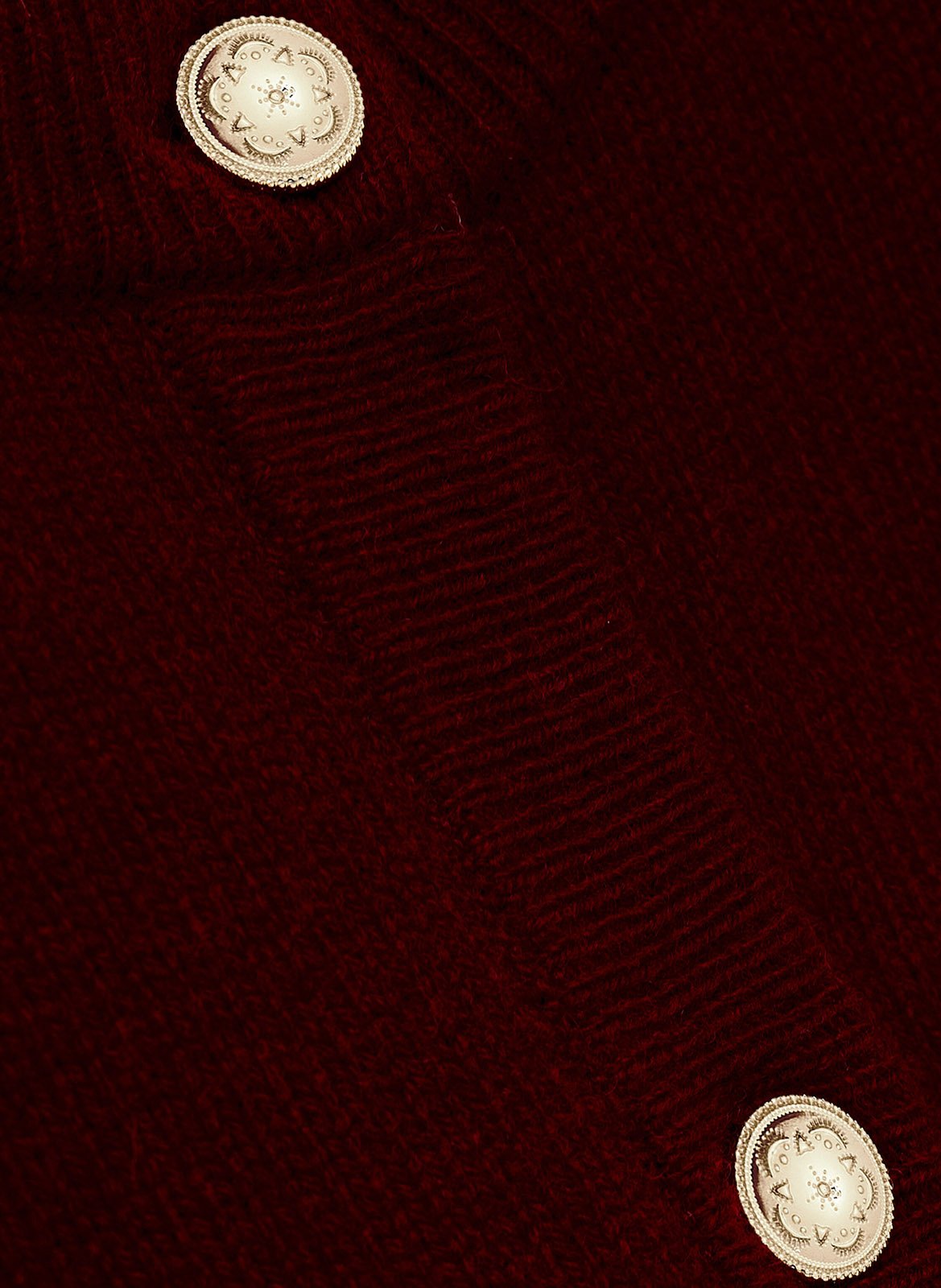 Cardigan boutonné en laine unie BA&SH Prune