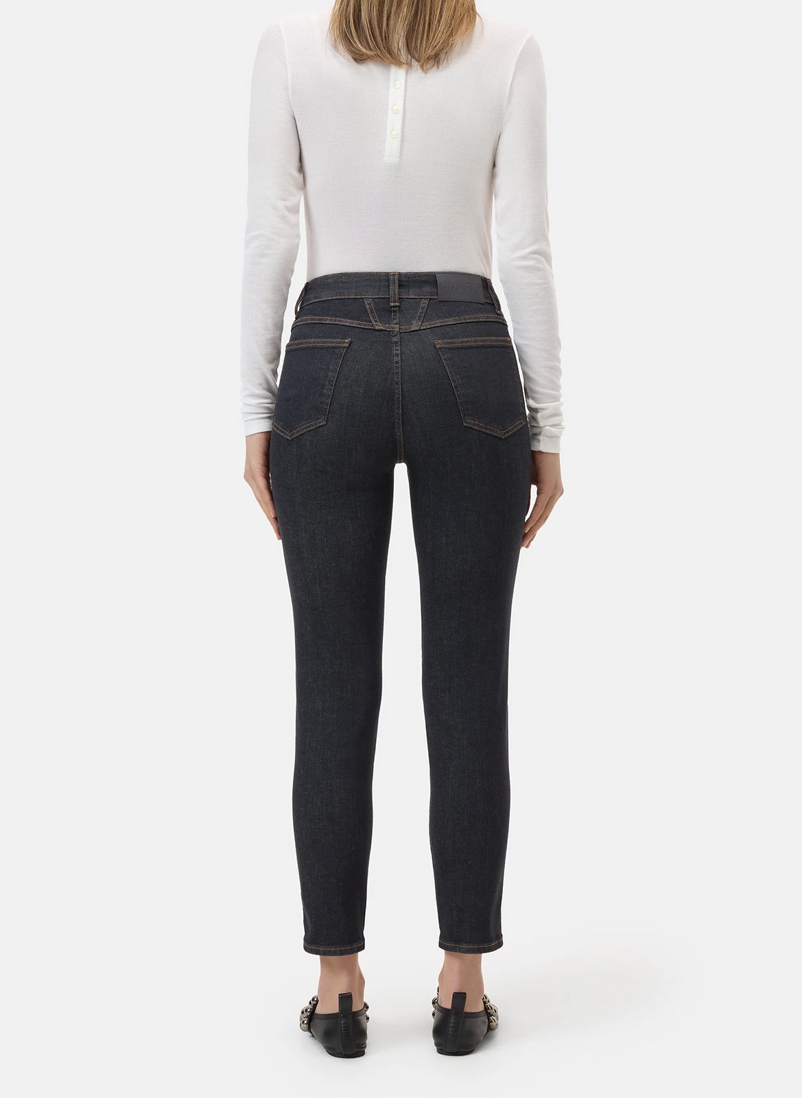 Jean skinny brut taille haute CLOSED Bleu