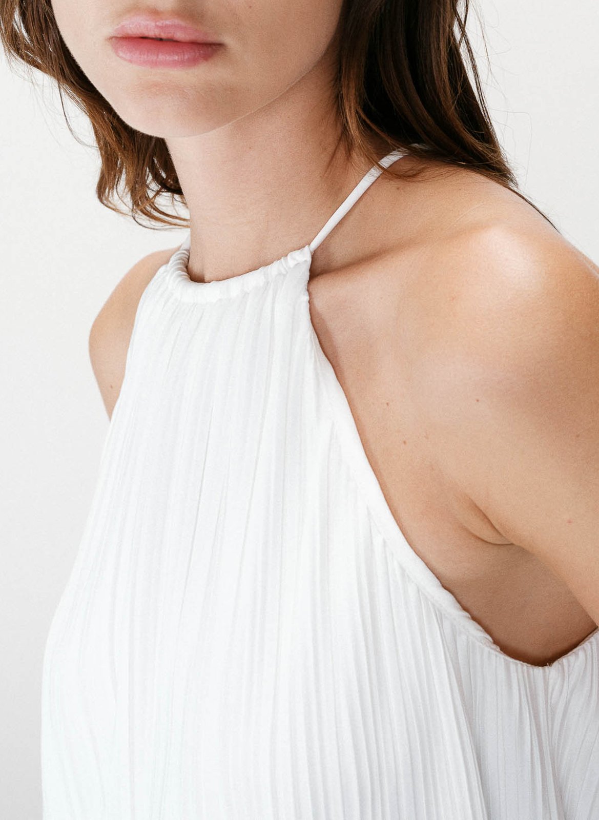 Robe courte col rond GRACE ET MILA Beige