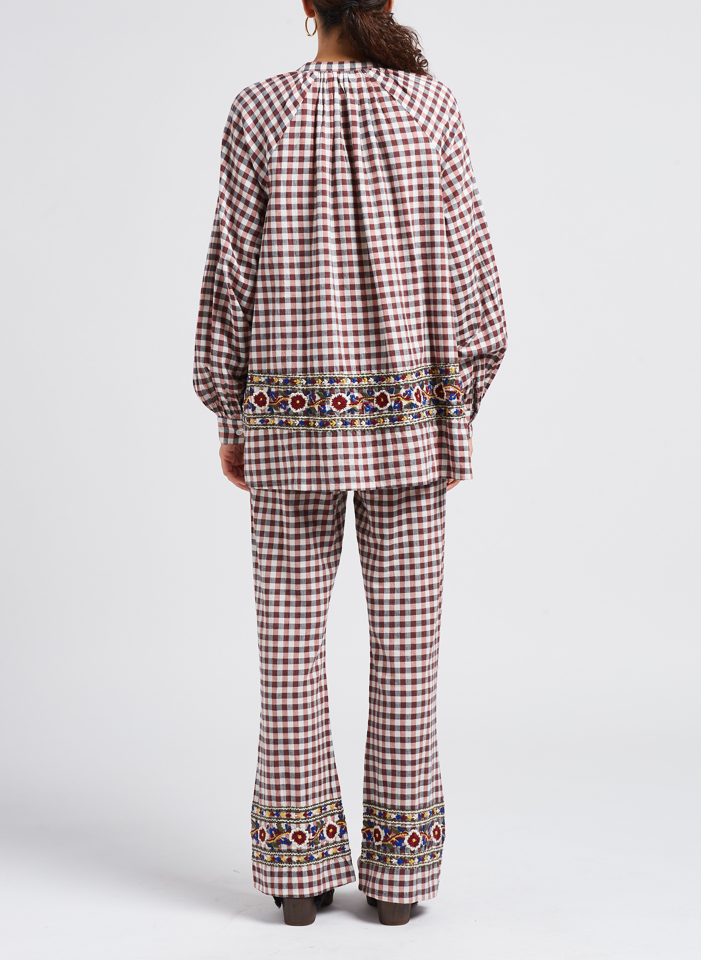 Bedruckte Baumwollhose V DE VINSTER Braun