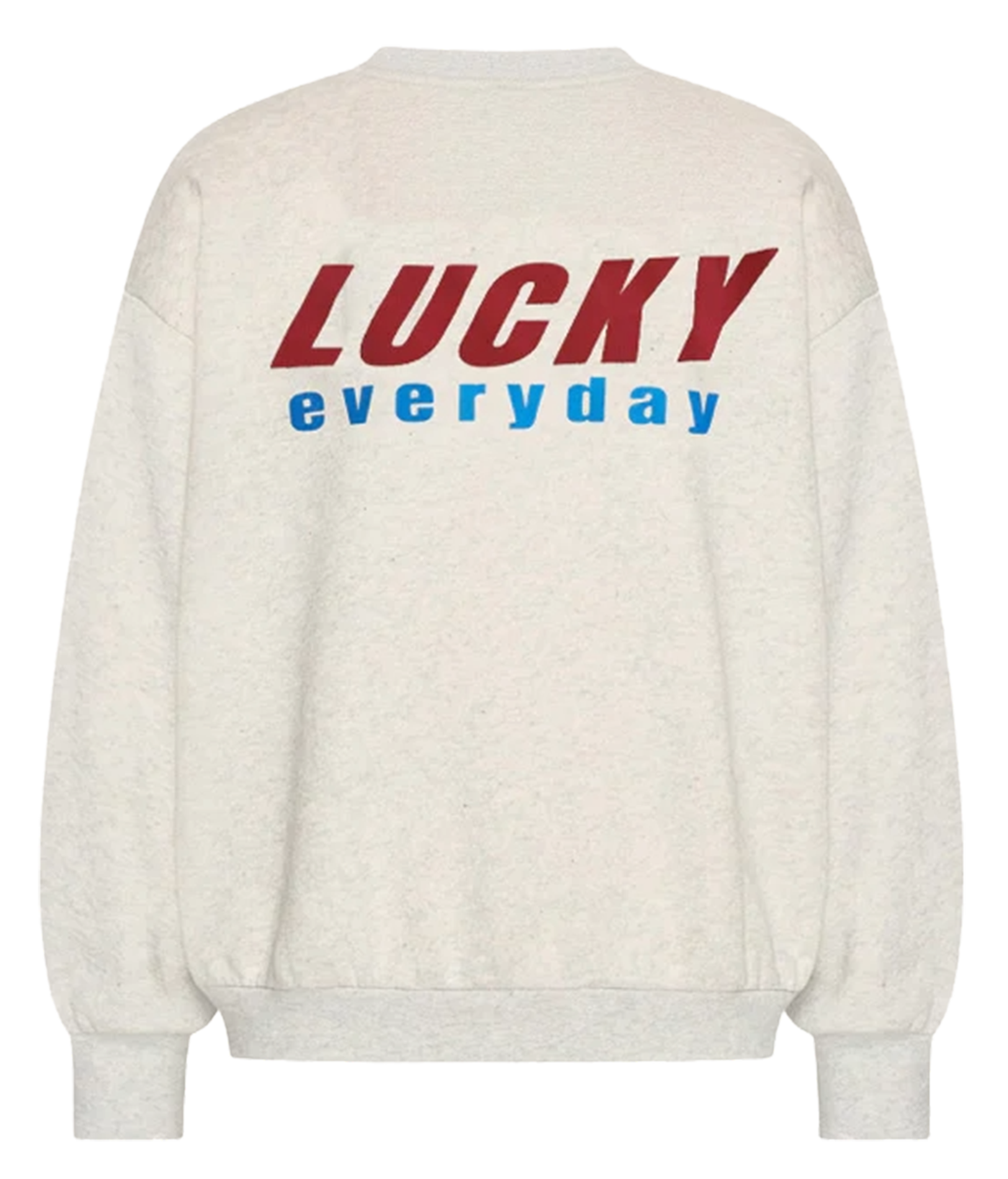 Sweat oversize col rond en coton mélangé BY BAR Gris