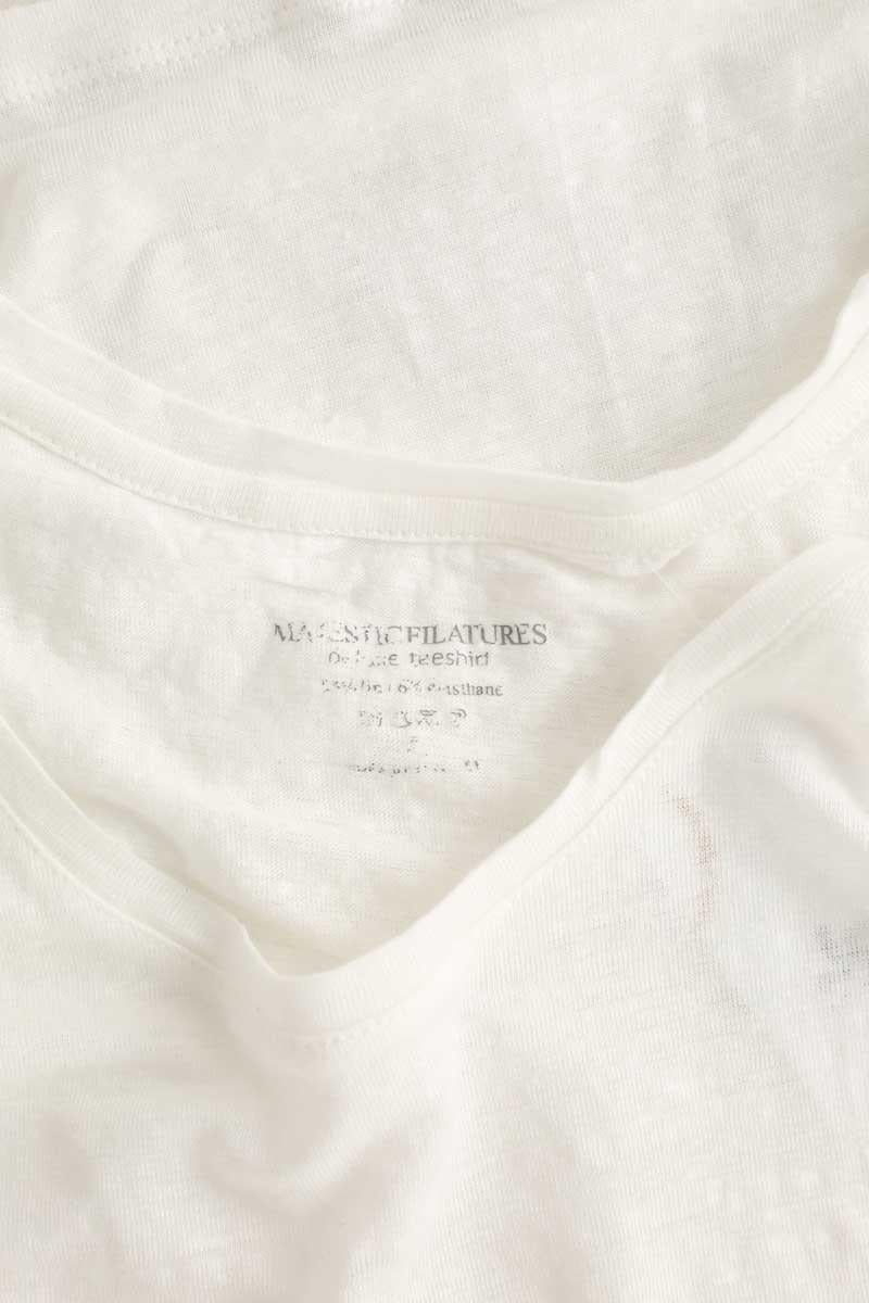 Azawood sleeveless top MAJESTIC FILATURES - SECONDE MAIN White