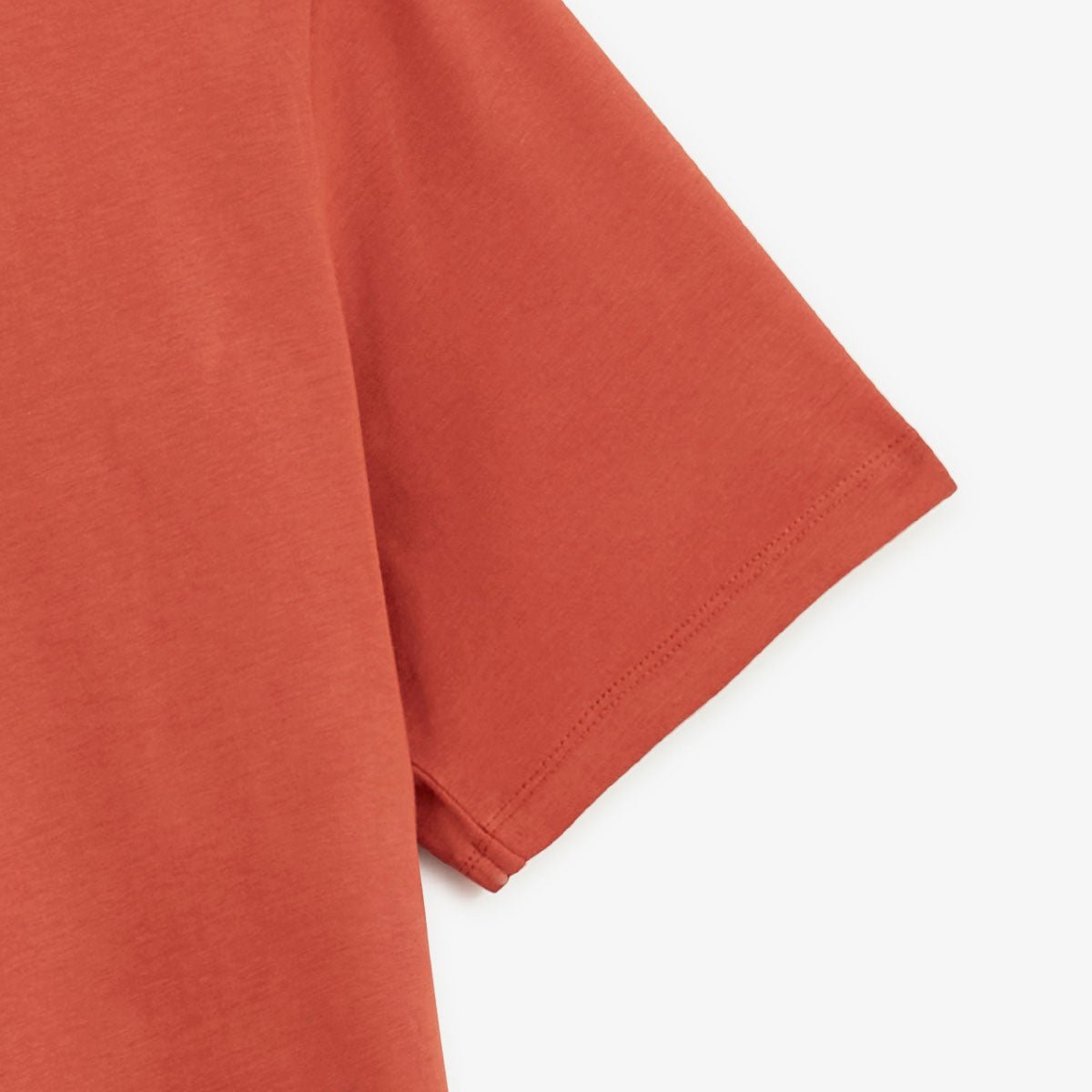 Round neck printed cotton t-shirt with Blanco Biarritz back SERGE BLANCO Orange