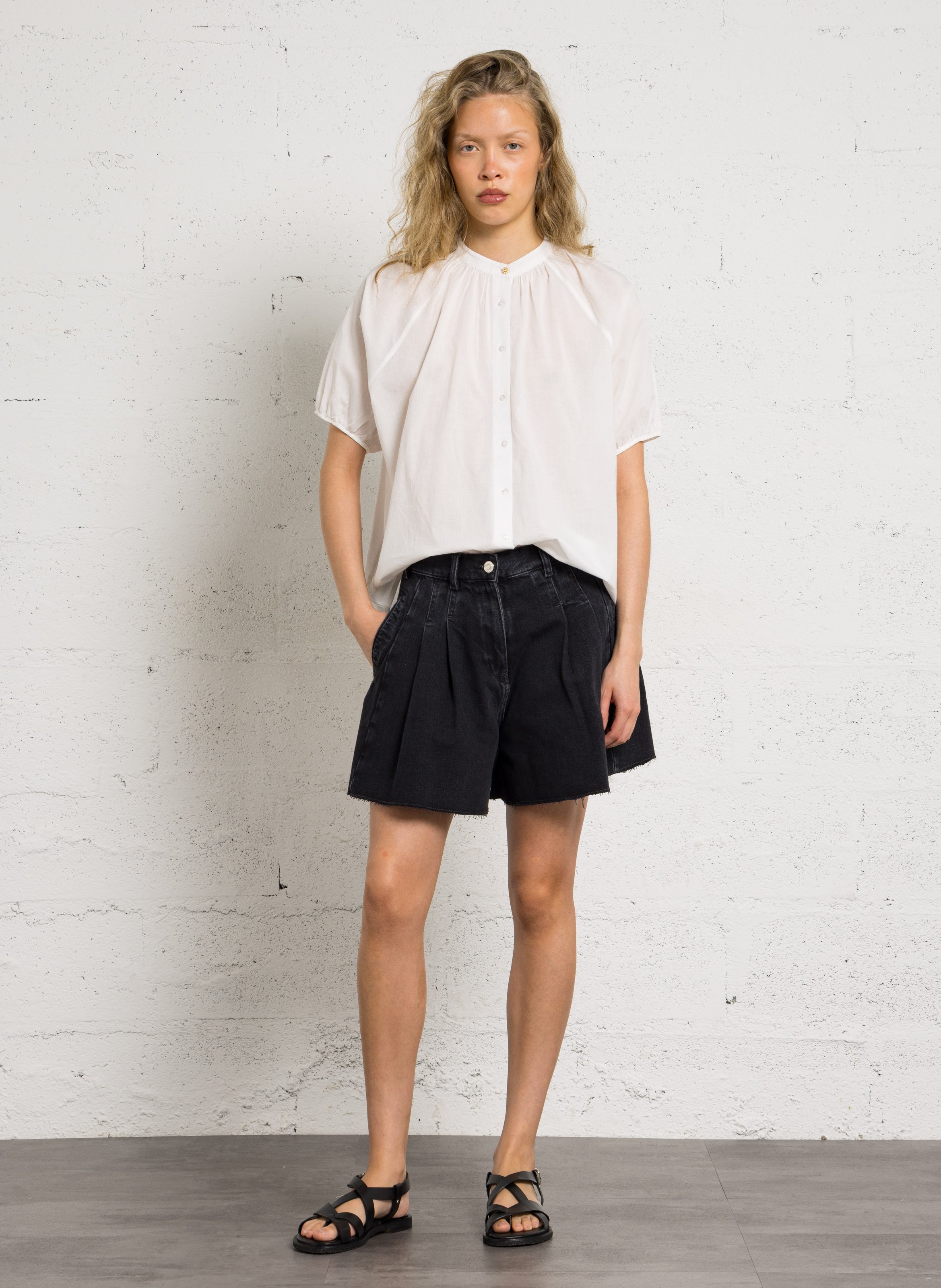 Oversized T-shirt met ronde hals van katoen PETITE MENDIGOTE Beige