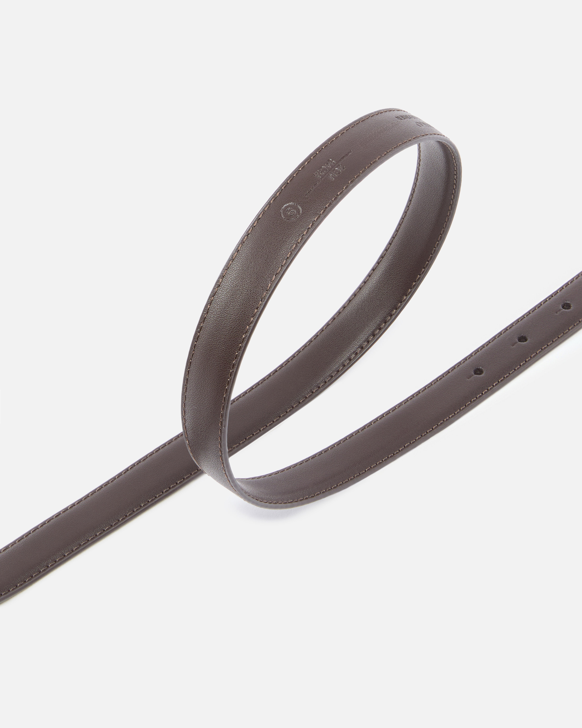 Fine Love Birds leather belt 2cm Black