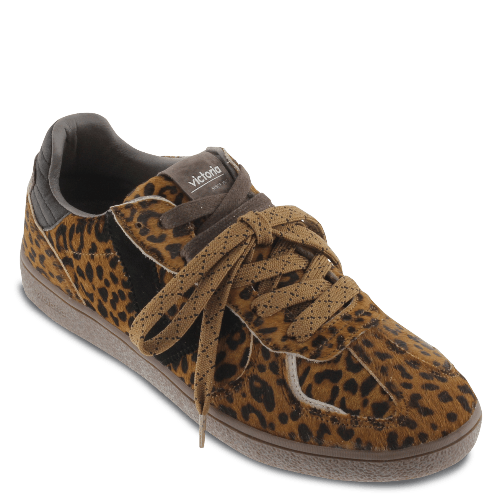 Low-top sneakers with print VICTORIA Brown