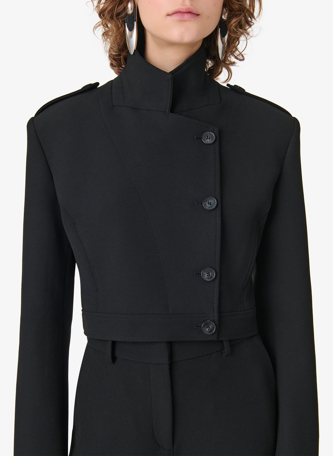 Veste ajustée col montant IRO Noir