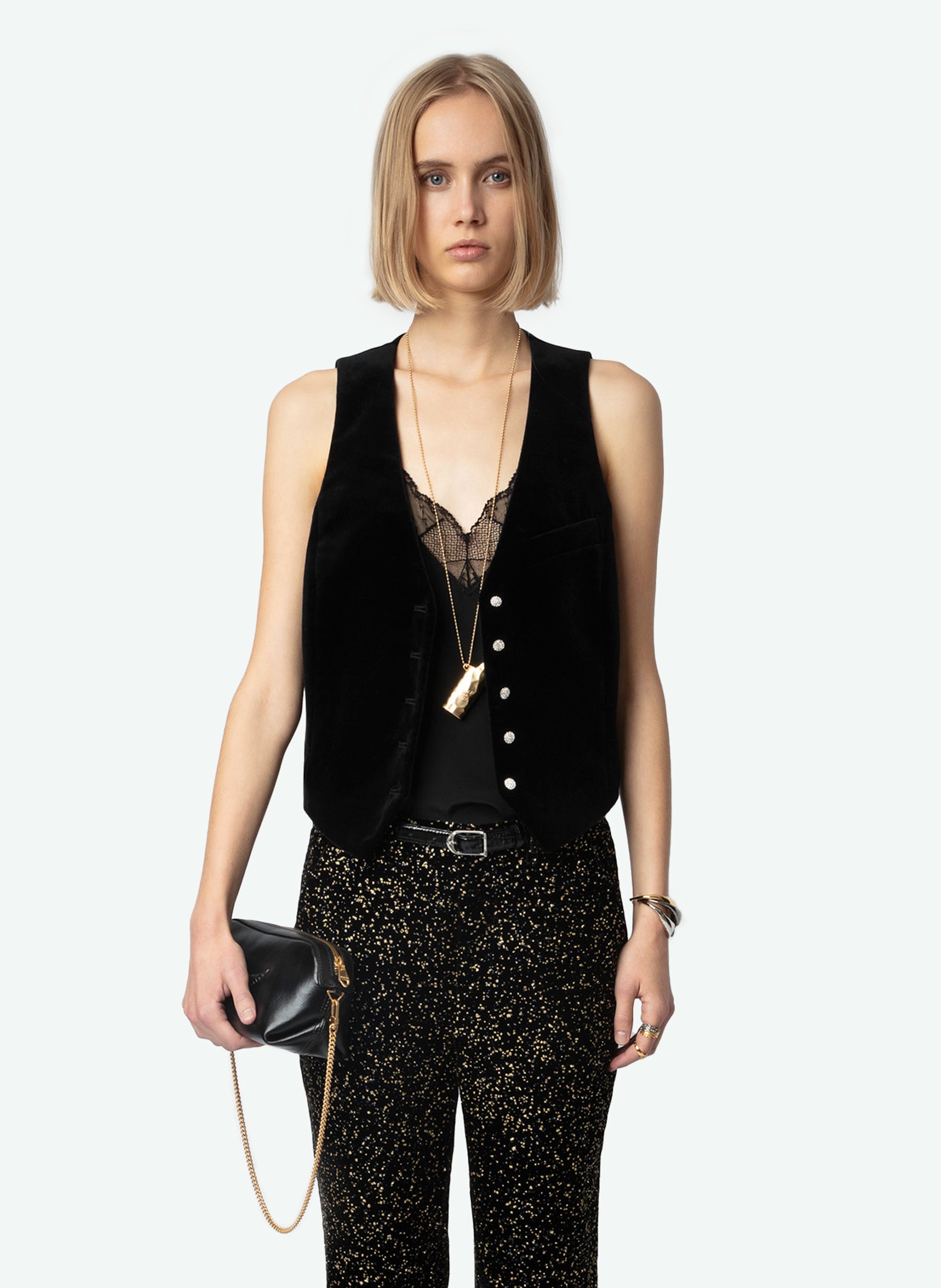 Tailored cotton vest ZADIG&VOLTAIRE Black