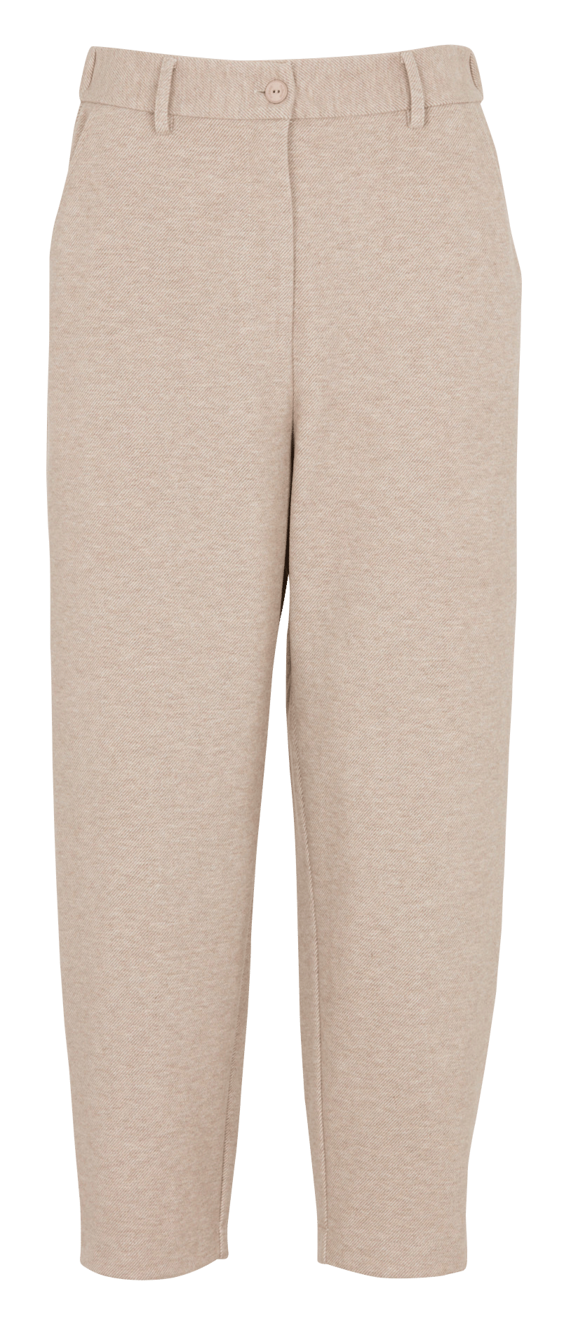 High-waisted wide-leg pants PLEASE Beige