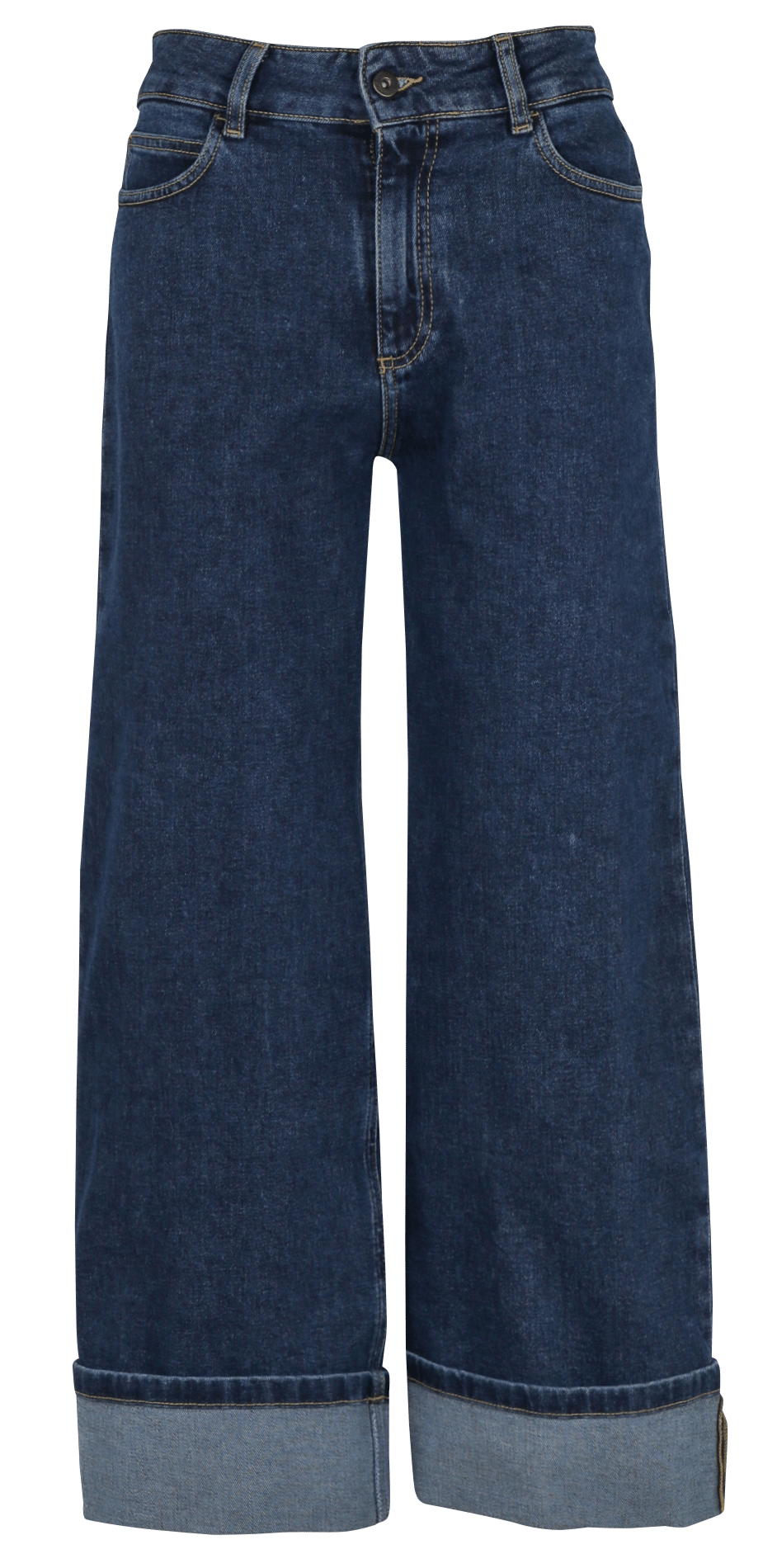 Wide leg organic cotton blend jeans LA FEE MARABOUTEE Blue