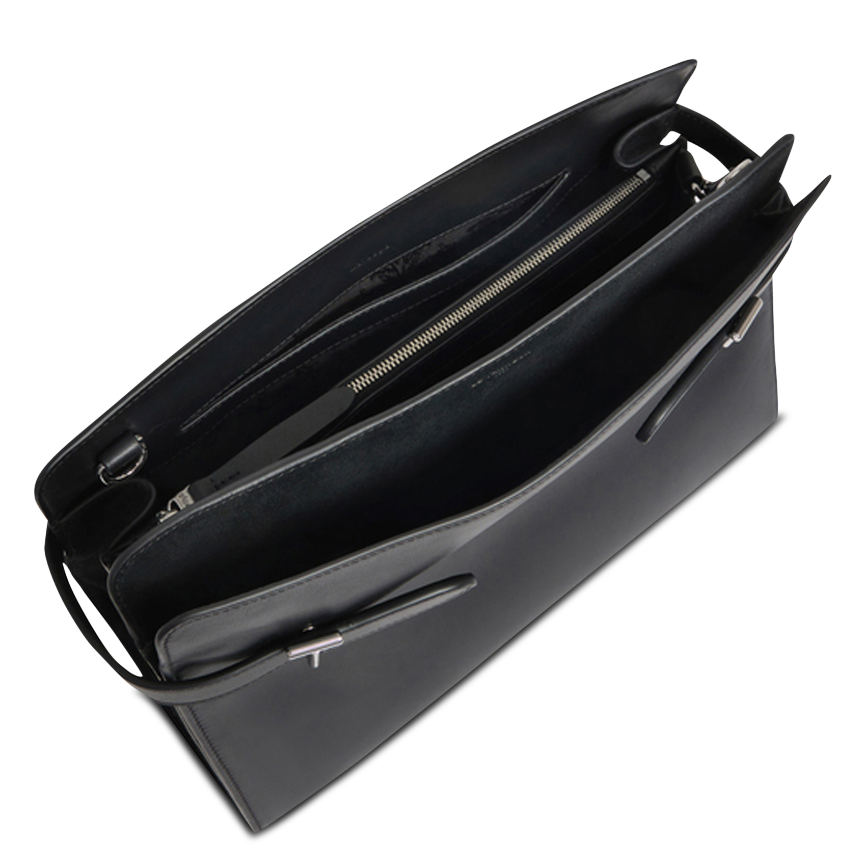 Schultertasche aus Leder | Schwarz LE TANNEUR Damen