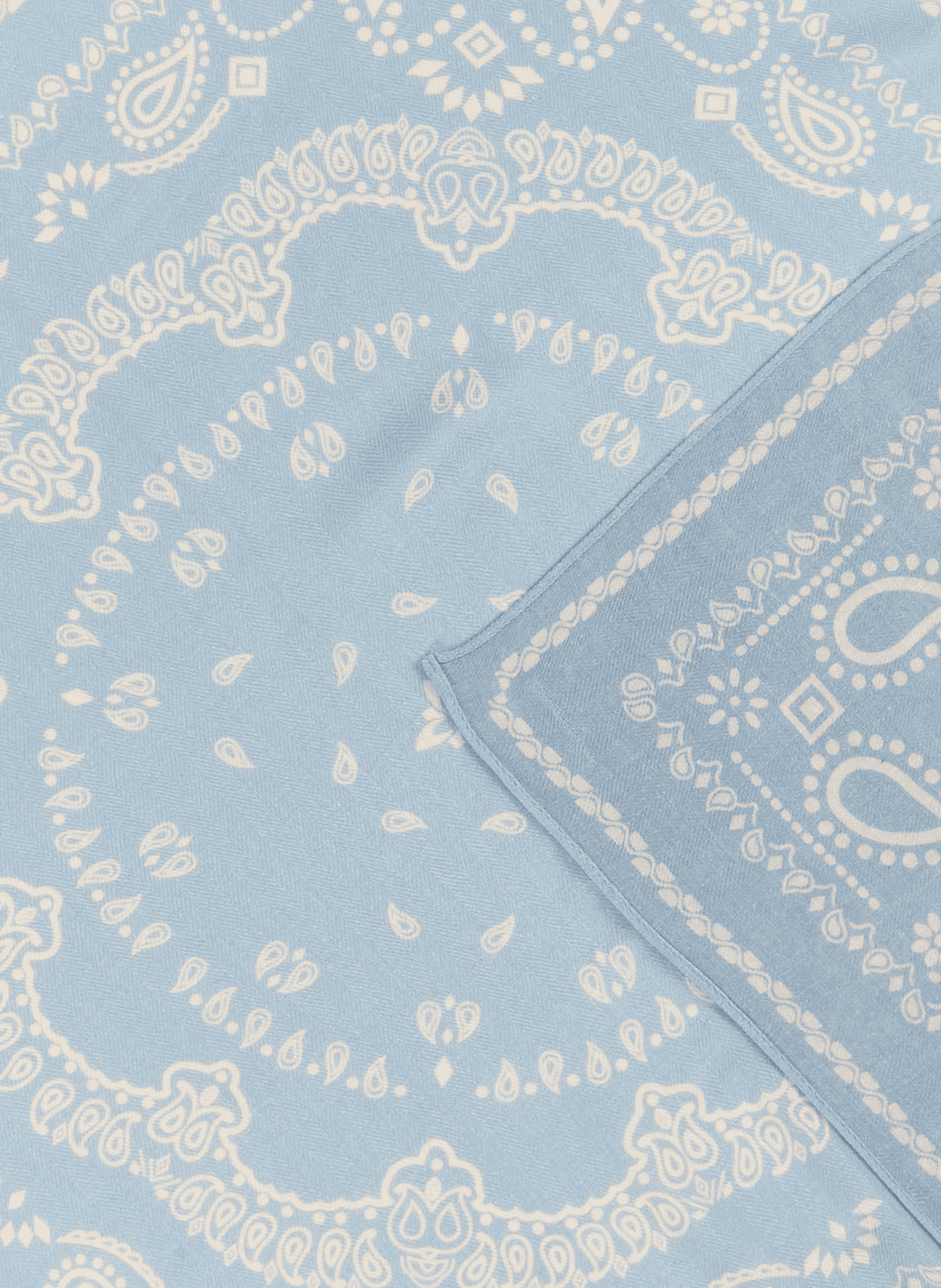 Bandana print square in blended cotton SAISON 1865 Blue
