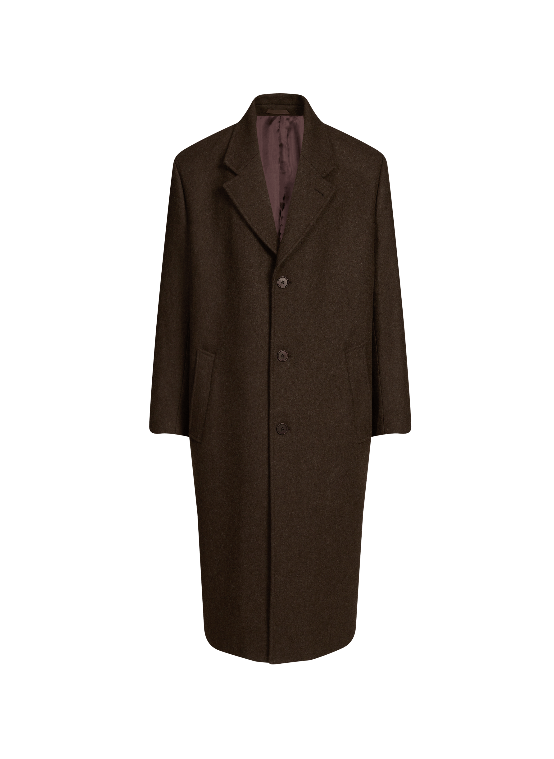 Long plain wool coat SAISON 1865