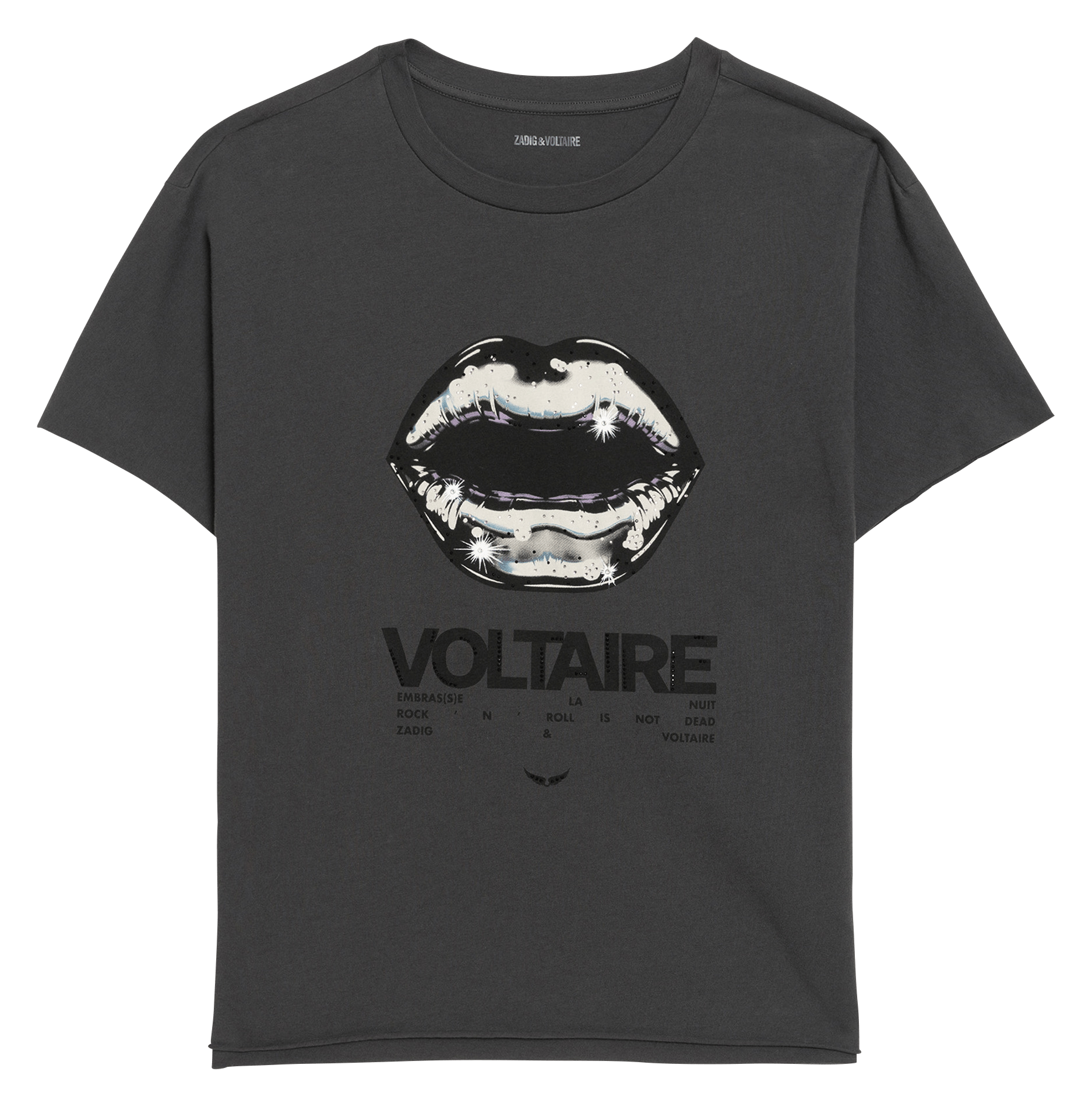 T-shirt sérigraphié en coton ZADIG&VOLTAIRE Gris