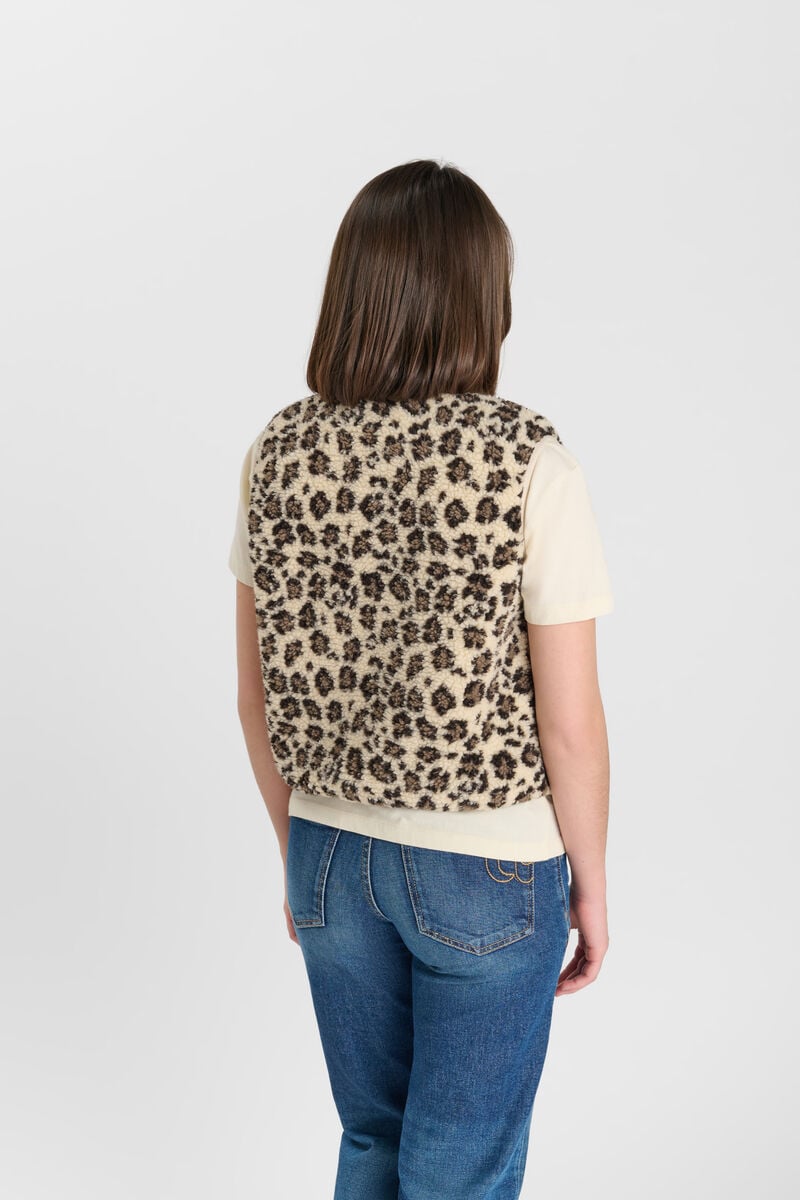 Sleeveless jacket by Sanry LE TEMPS DES CERISES Brown