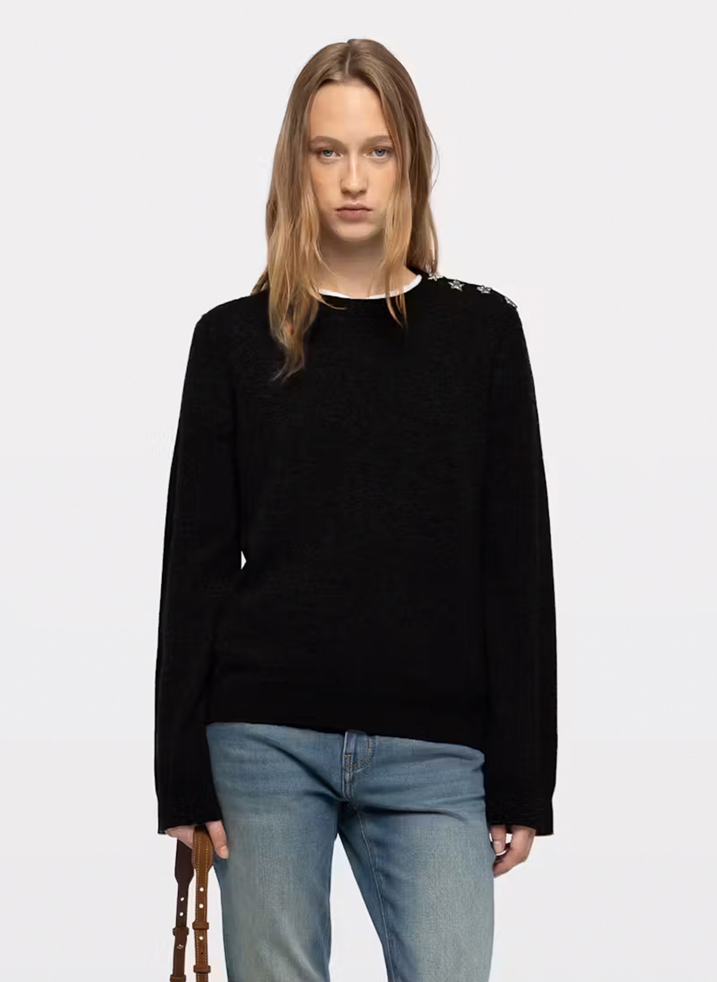 Straight cashmere sweater with round neck ZADIG&VOLTAIRE