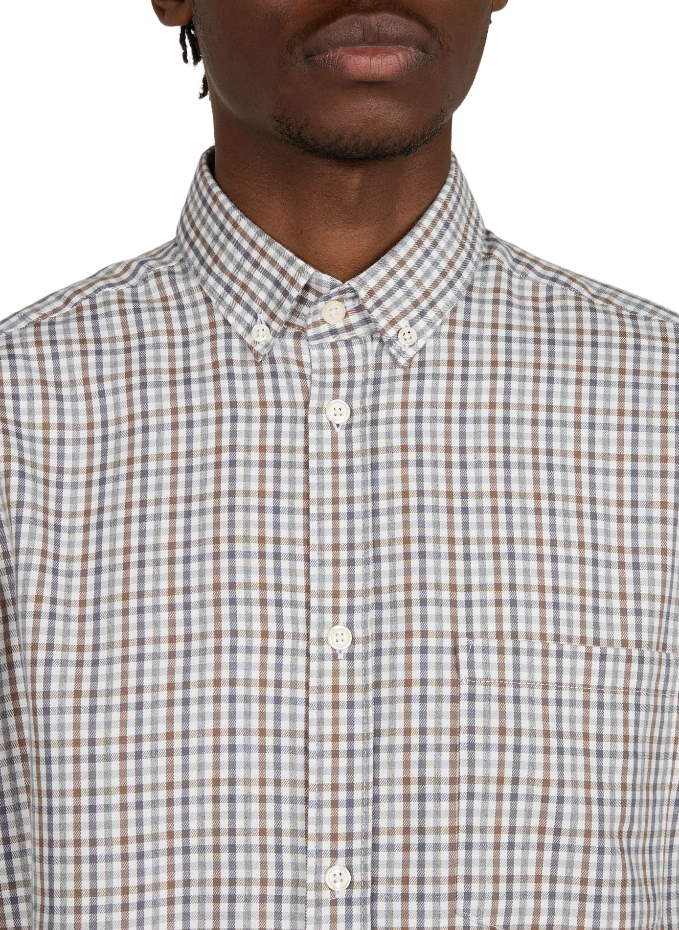 Straight-cut shirt in Inel-D cotton AU PRINTEMPS PARIS Beige