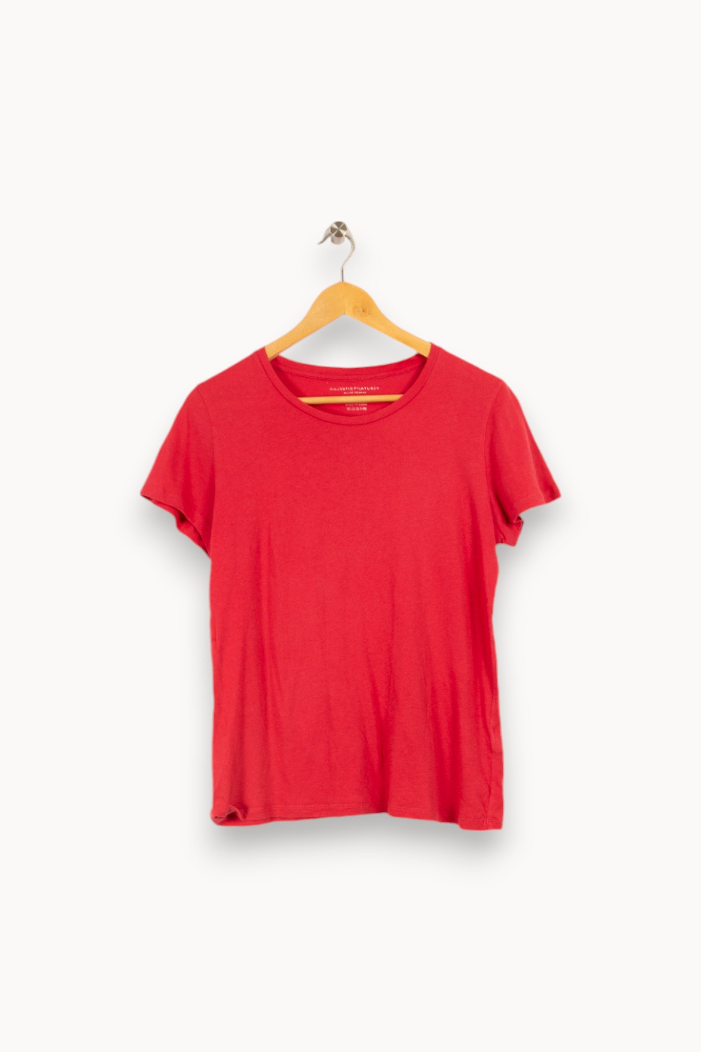 Top & tank top MAJESTIC FILATURES - SECONDE MAIN Red