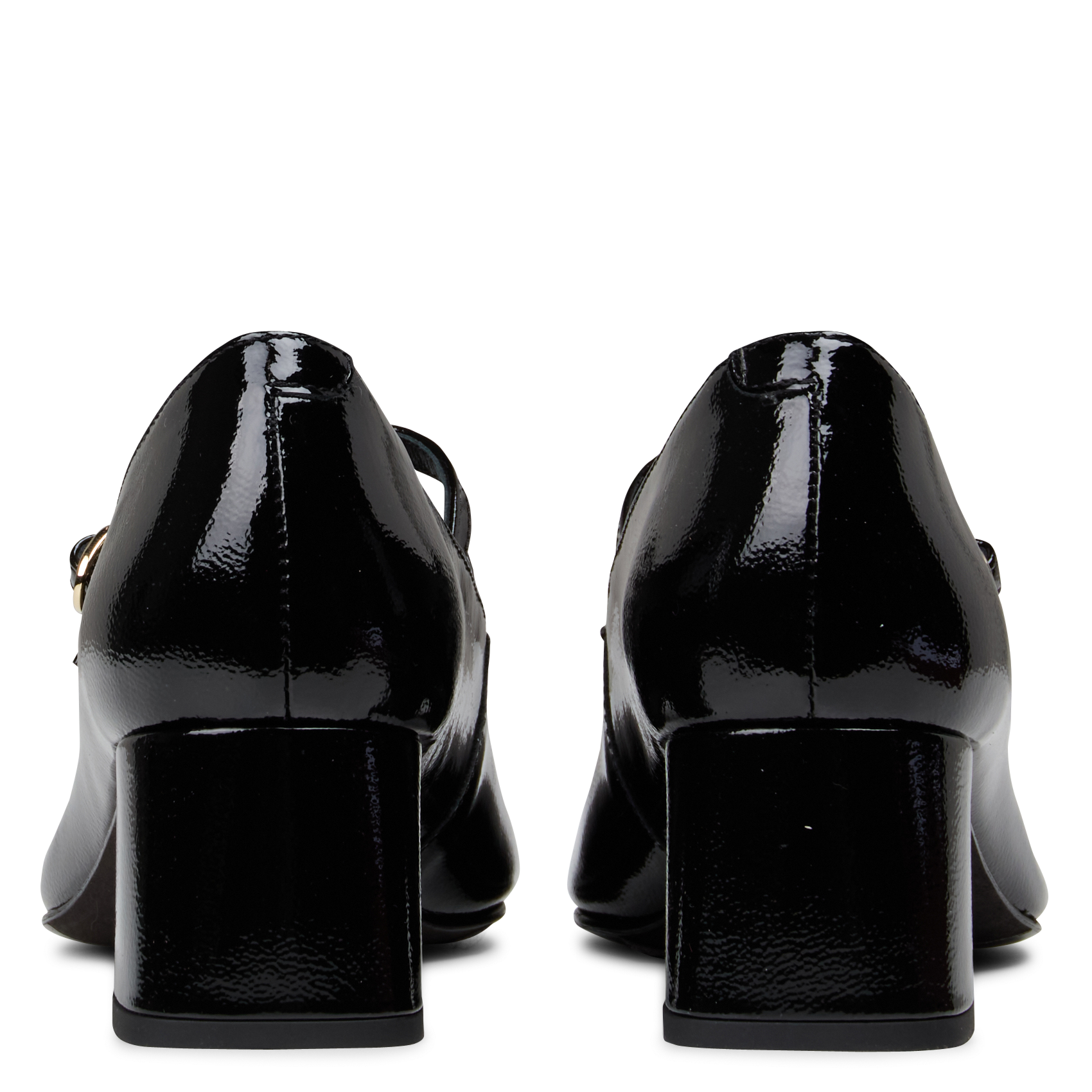 Babies à talons vernis en cuir verni BOBBIES Noir
