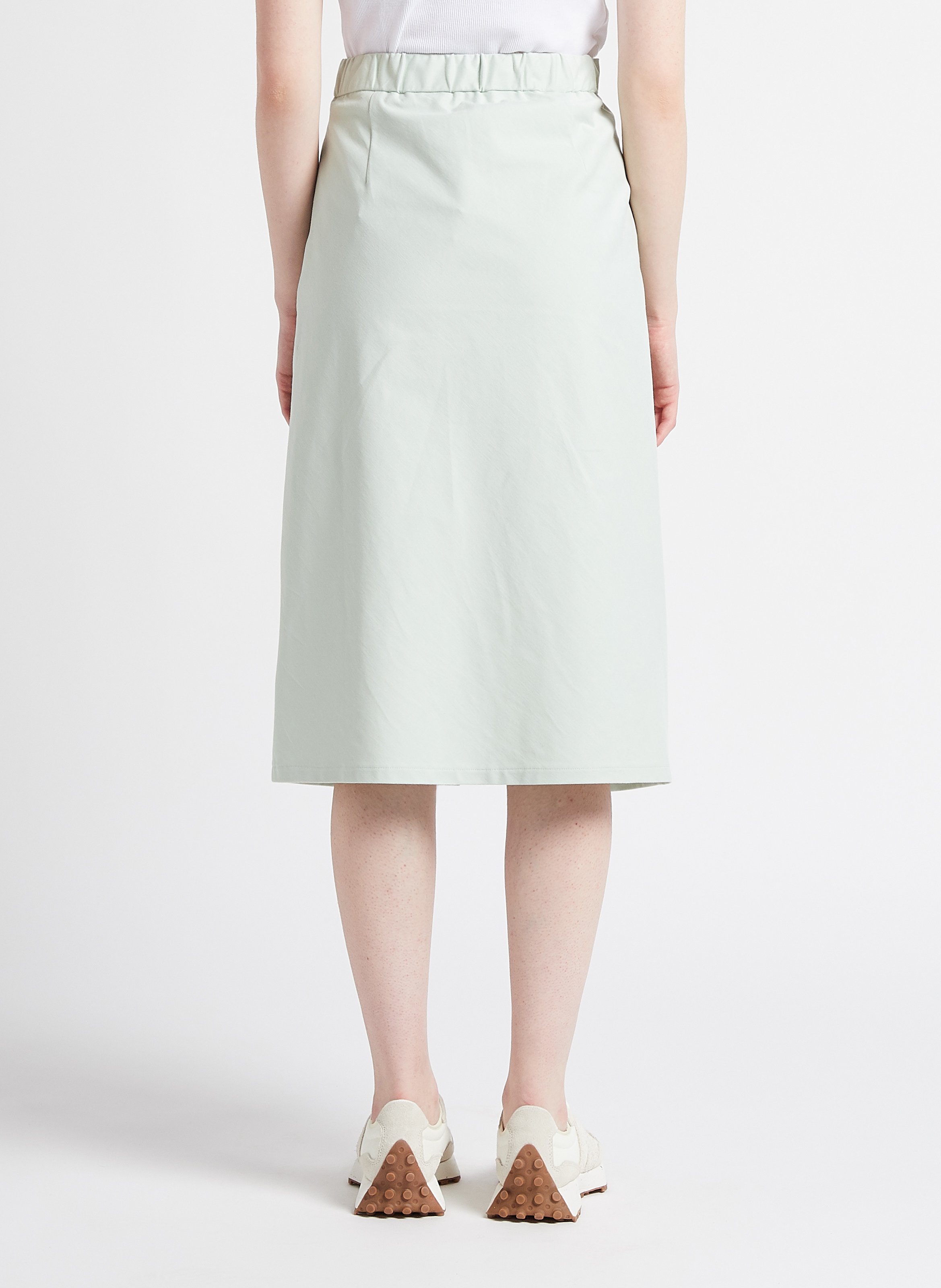 Midirock aus Stretch-Baumwolle MAX MARA LEISURE Grun