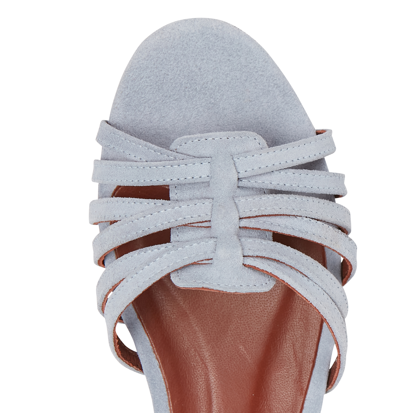 Platte, leren sandalen ANONYMOUS COPENHAGEN Blauw