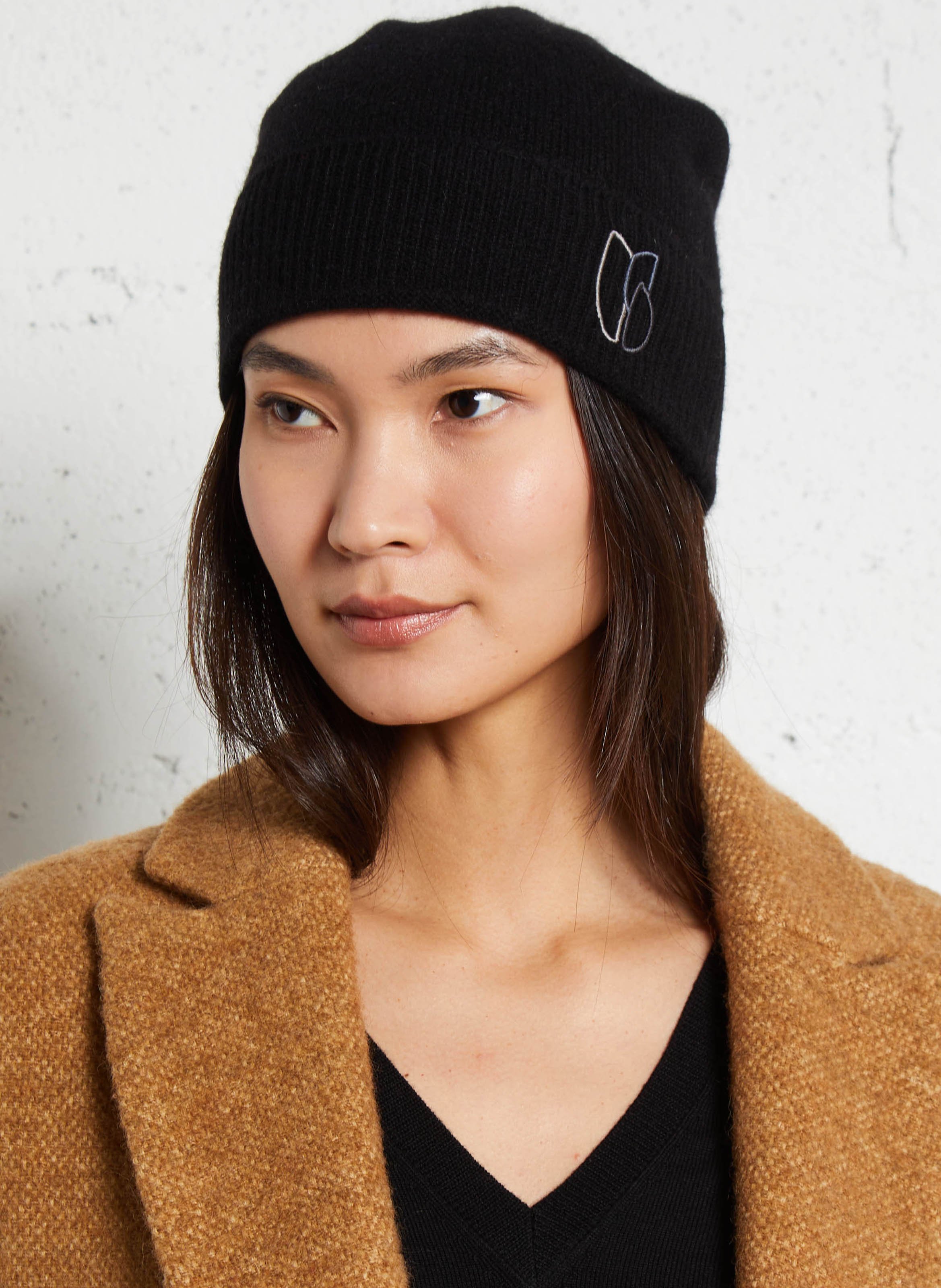 Bonnet en cachemire BA&SH Noir