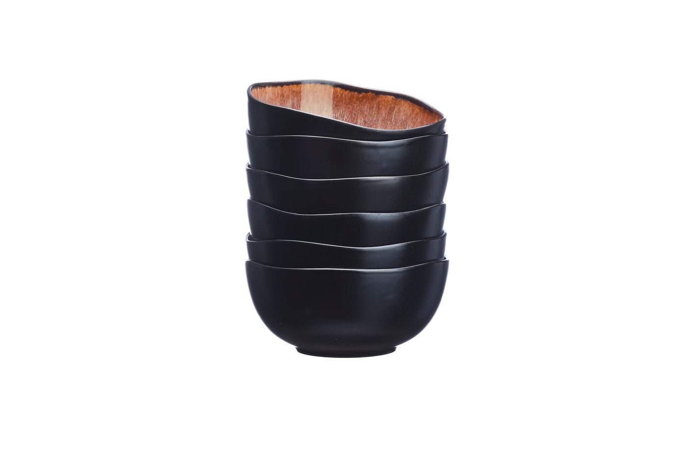 Bol iris ø12cm - 6 pièces - marron sauvage BJORN Marron