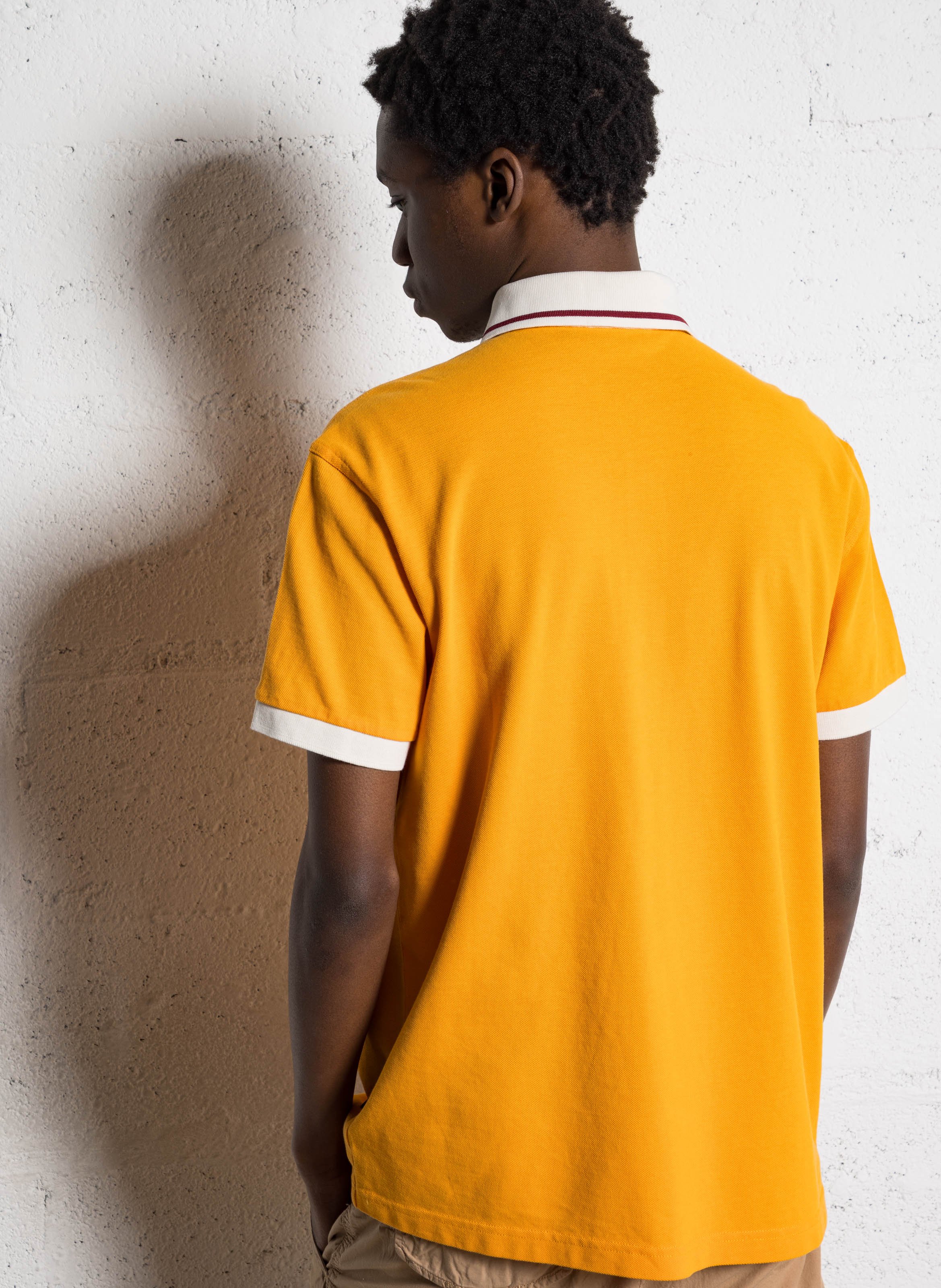 Regular-fit cotton polo shirt NAPAPIJRI Orange